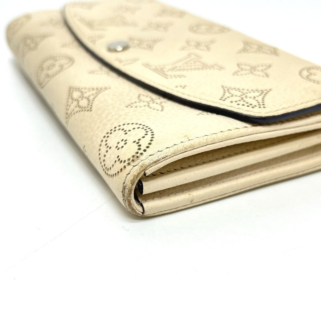 Louis Vuitton White Leather Long Wallet