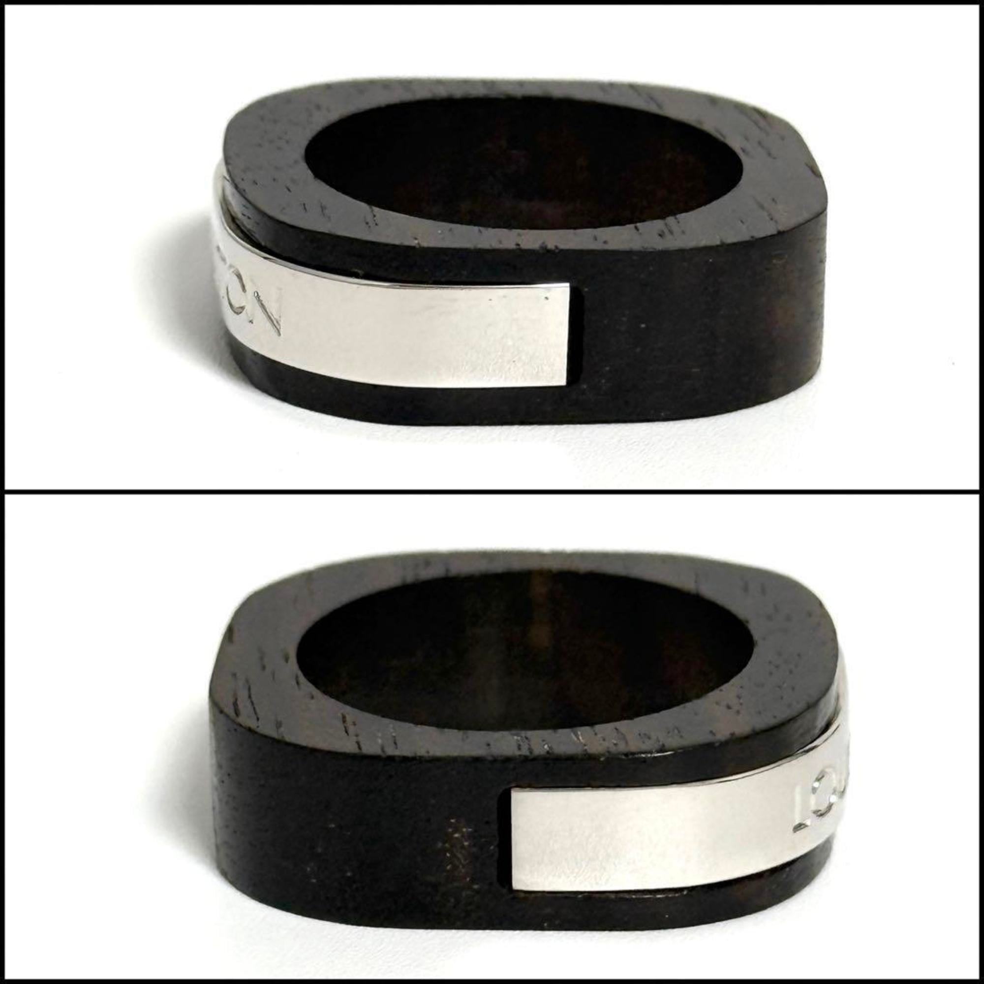 Louis Vuitton Metal Wood Band Ring