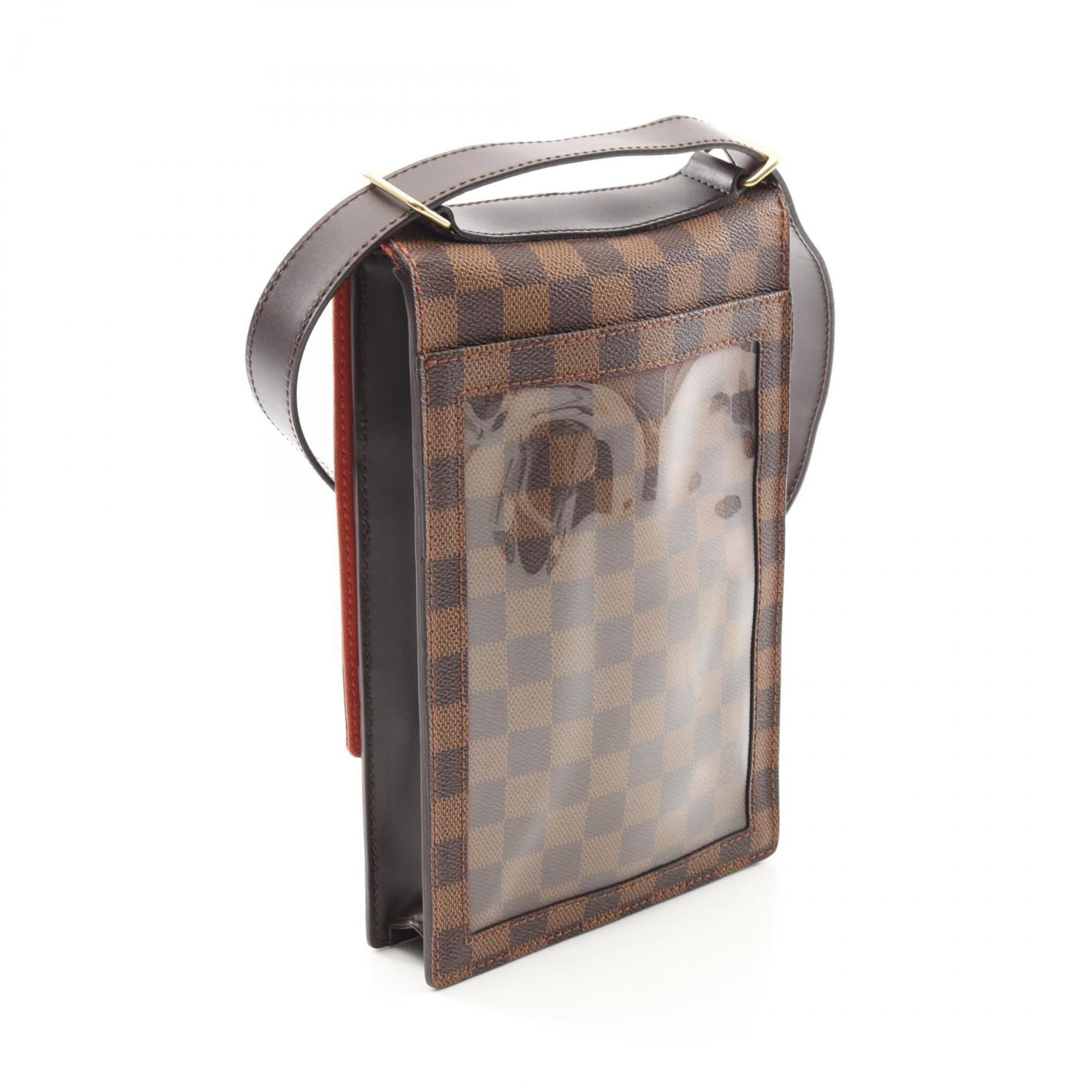 Louis Vuitton Damier Brown Ebene Coated Canvas Leather Shoulder Bag