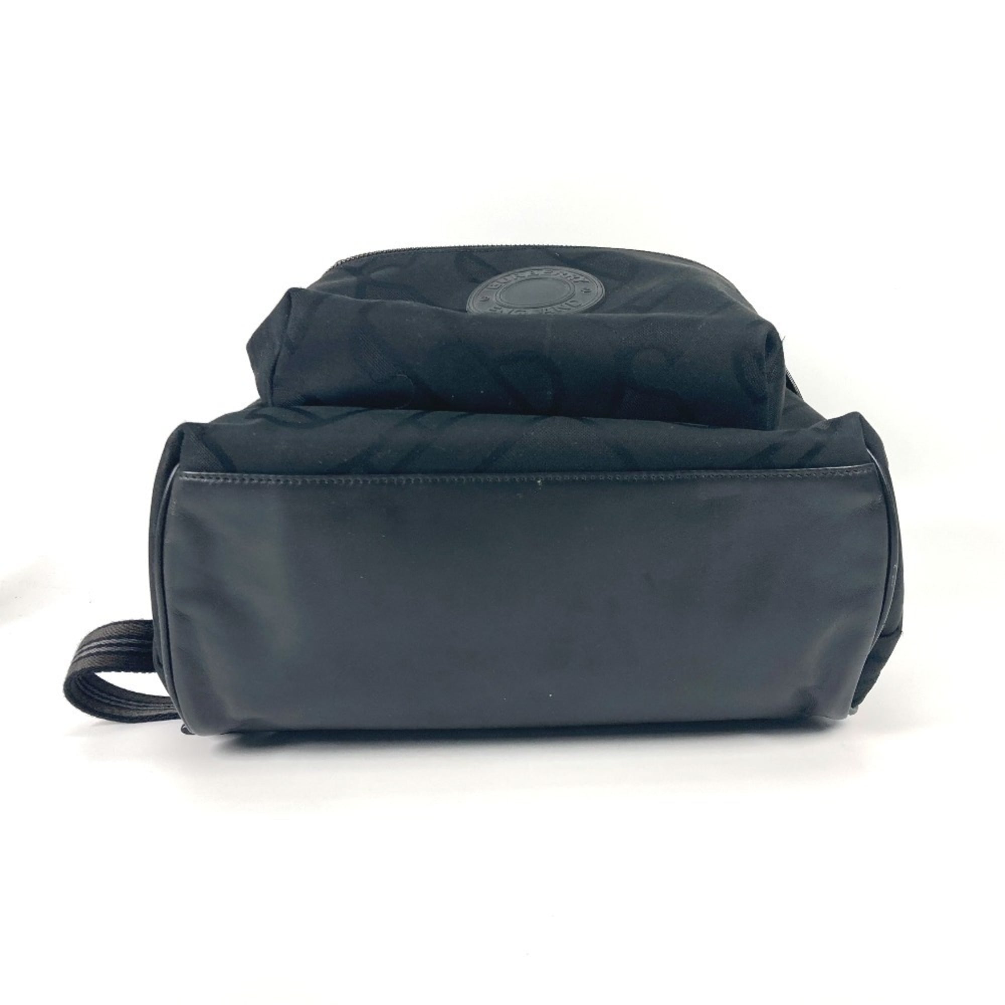 Burberry Black Canvas Leather Backpack