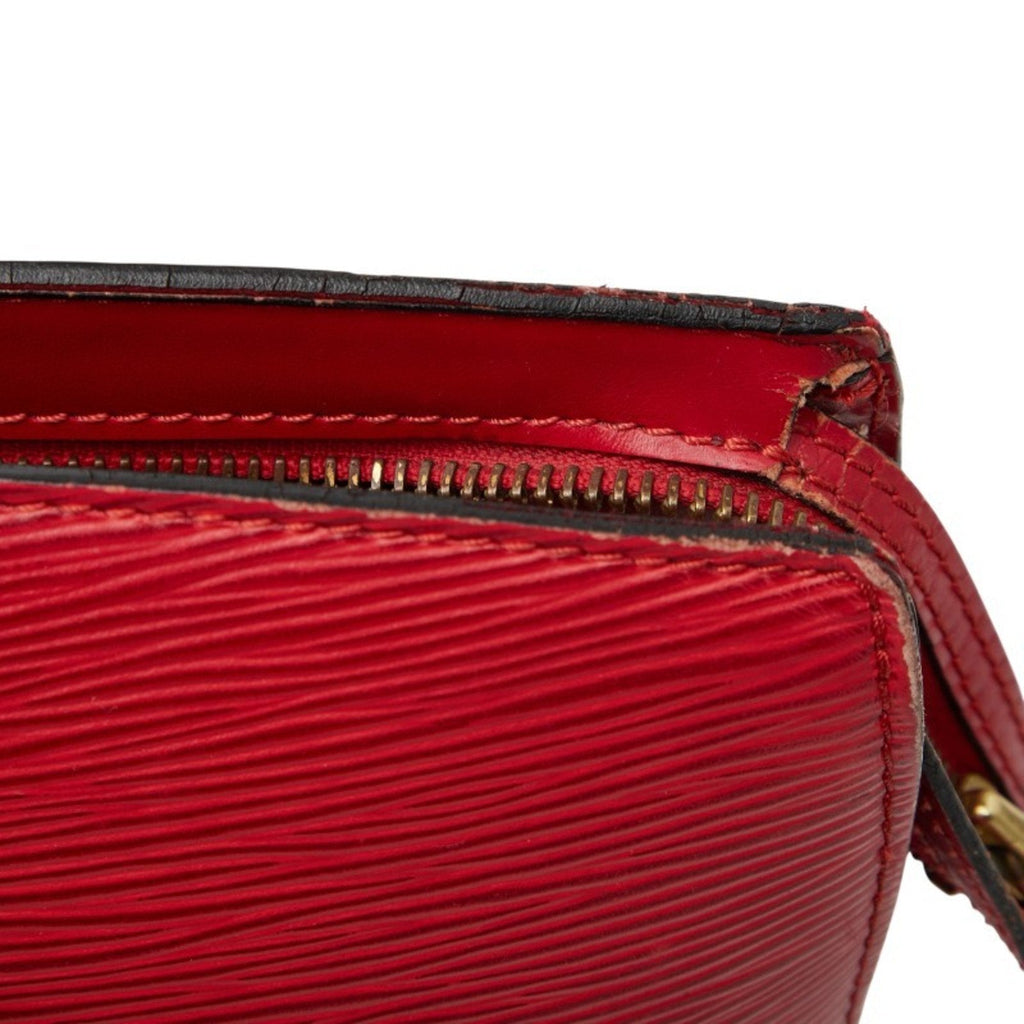 Louis Vuitton Castilian Red Leather Shoulder Bag Tote Bag
