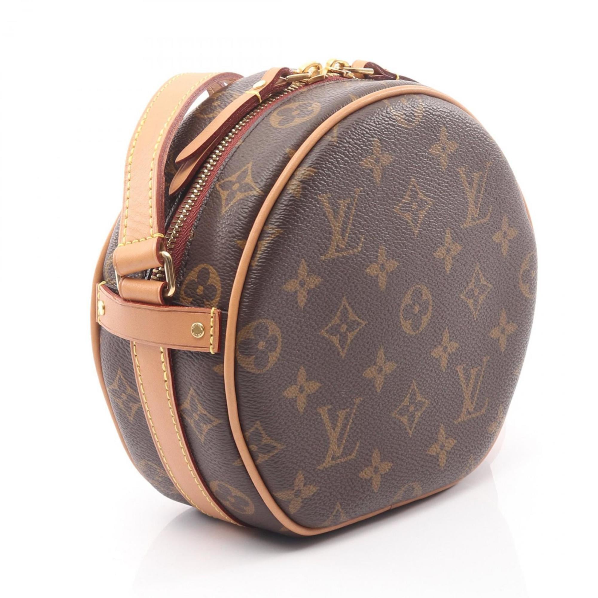 Louis Vuitton Brown Coated Canvas Leather Shoulder Bag