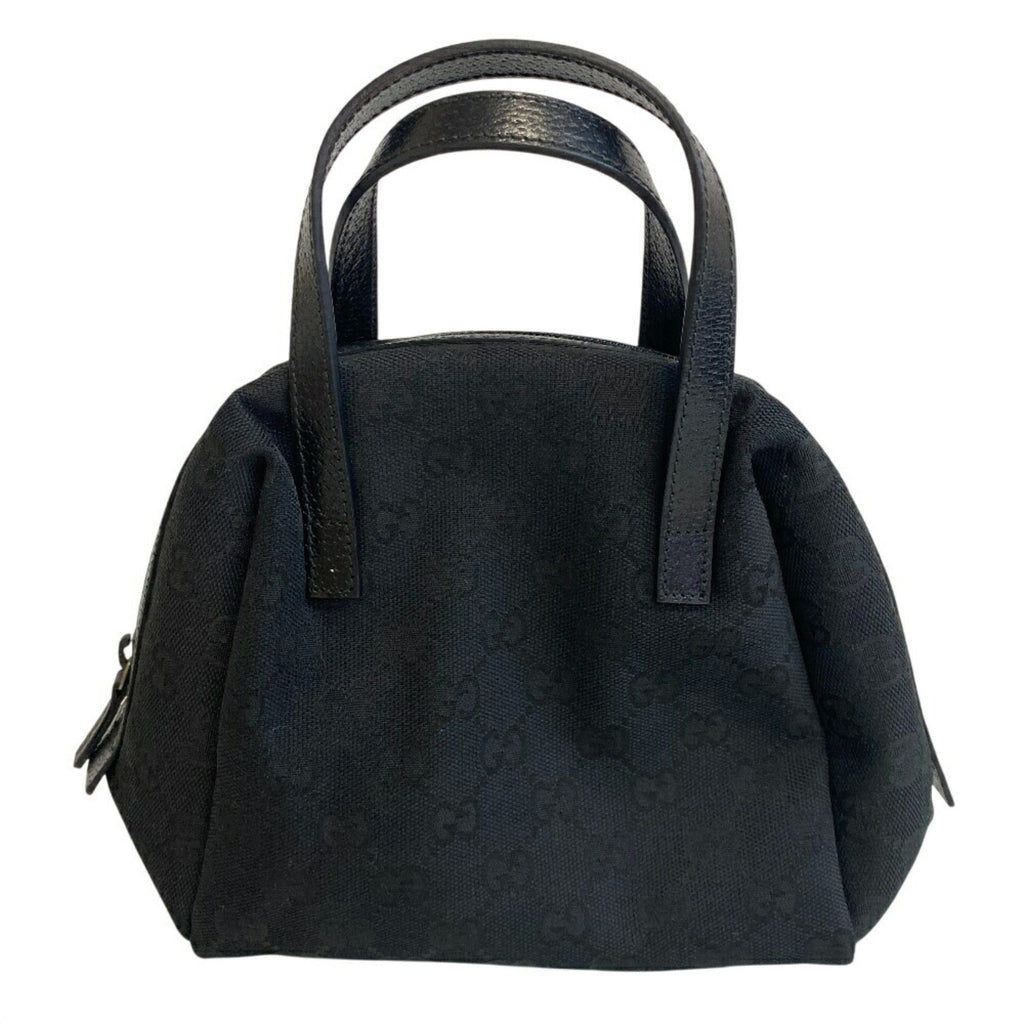 Gucci Black Gg Canvas Handbag (Pre-Owned)
