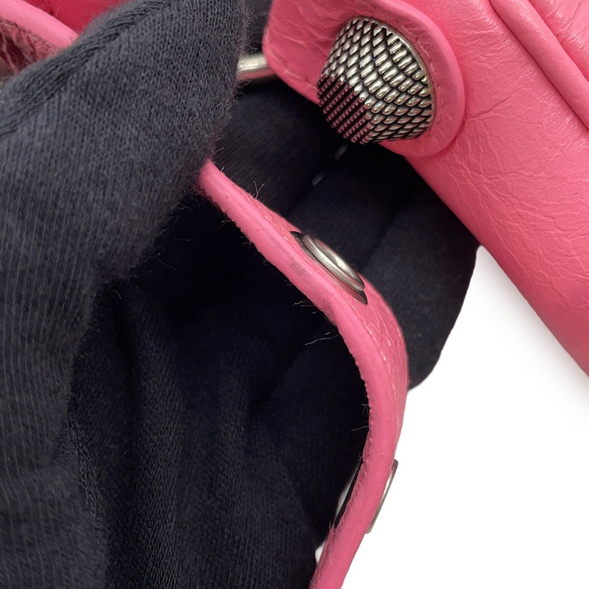 Balenciaga Pink Leather Handbag Shoulder