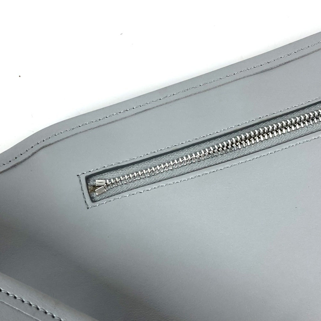 Burberry Gray Leather Fanny Pack