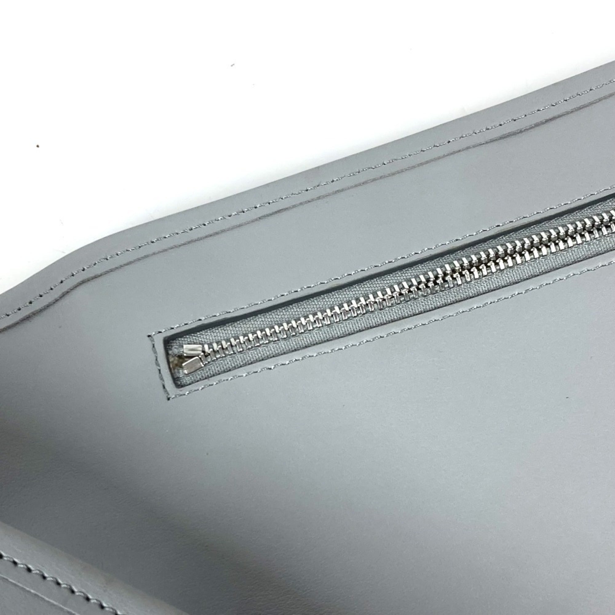 Burberry Gray Leather Fanny Pack