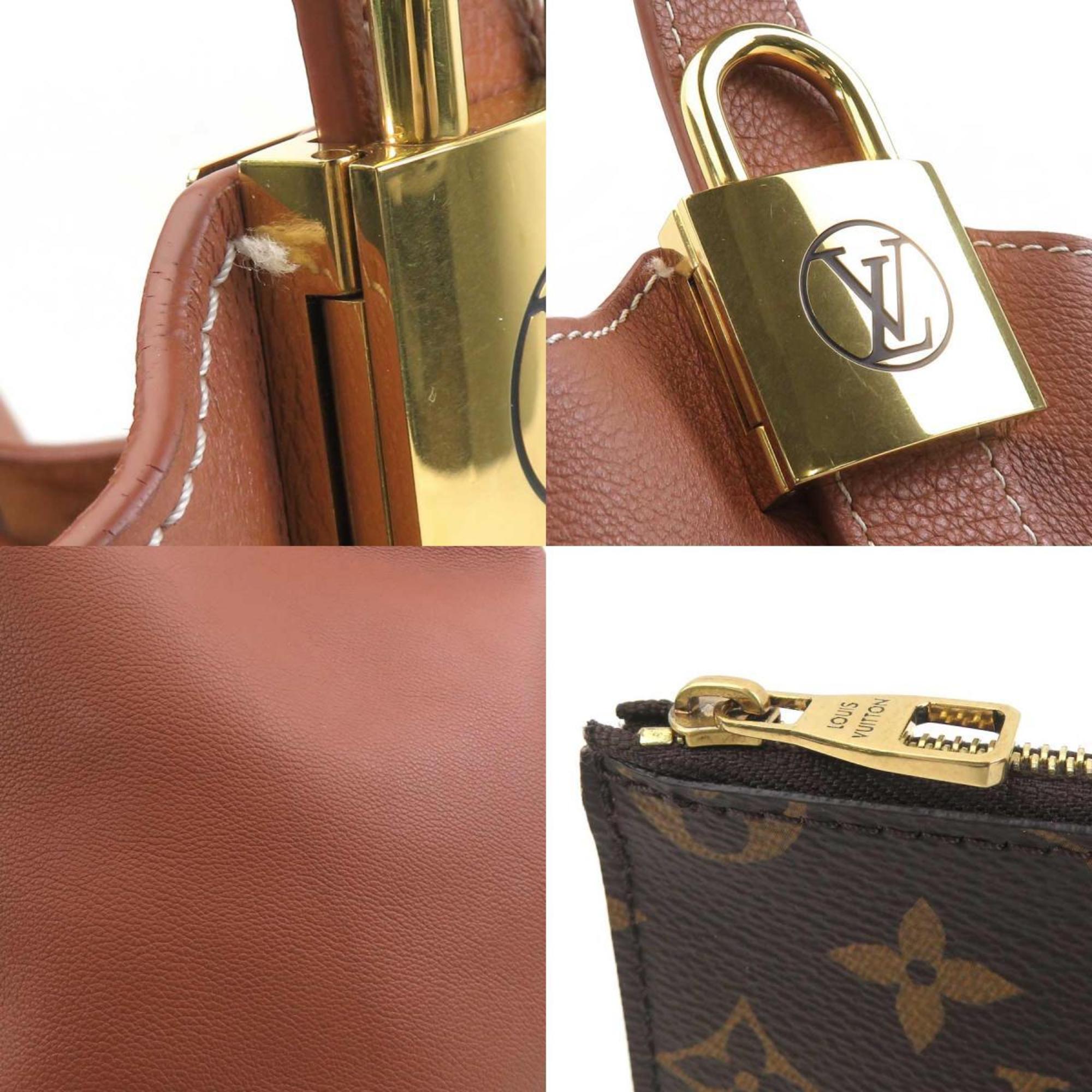 Louis Vuitton Cognac Leather Shoulder Bag
