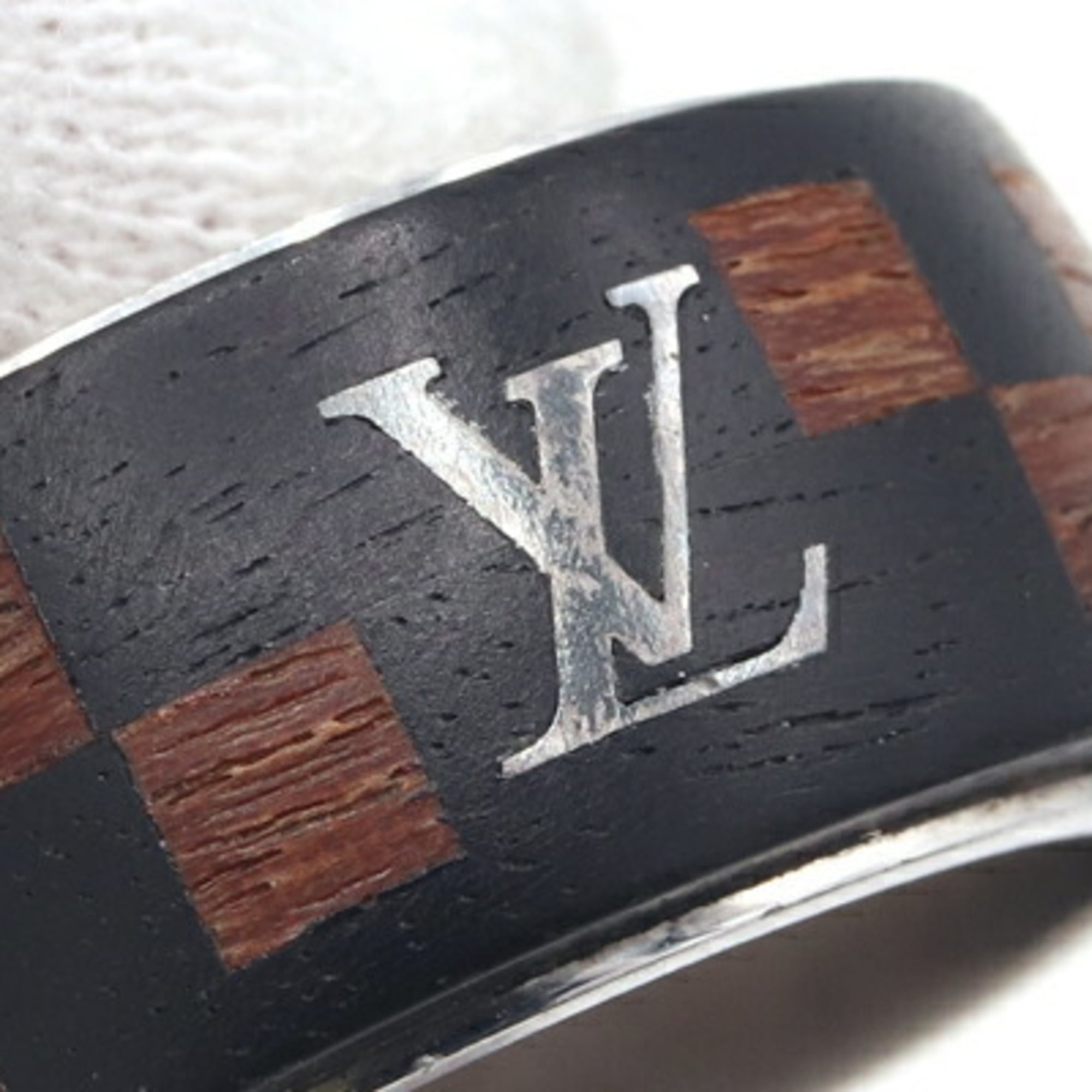 Louis Vuitton Metal Wood Band Ring