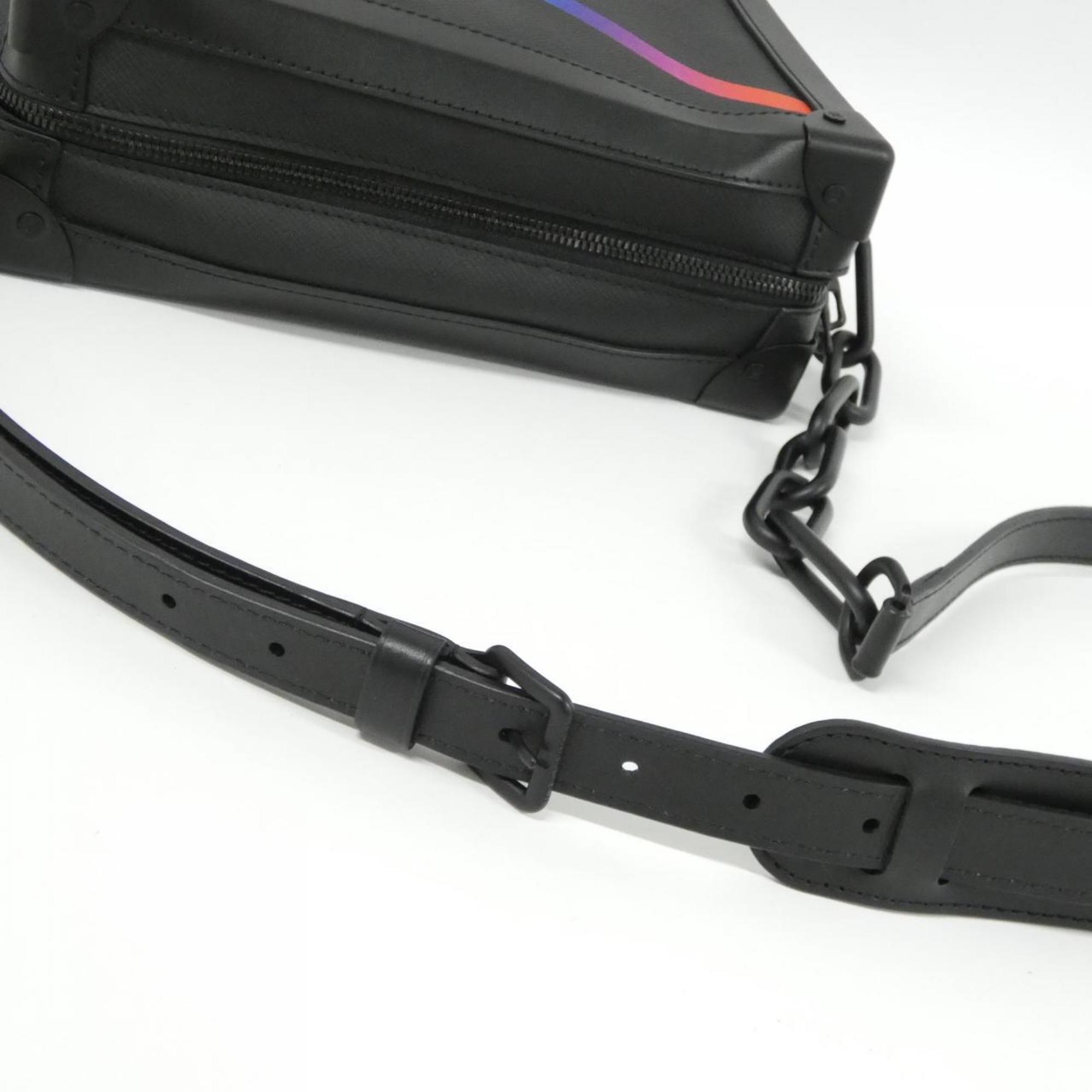 Louis Vuitton Black Leather Shoulder Bag