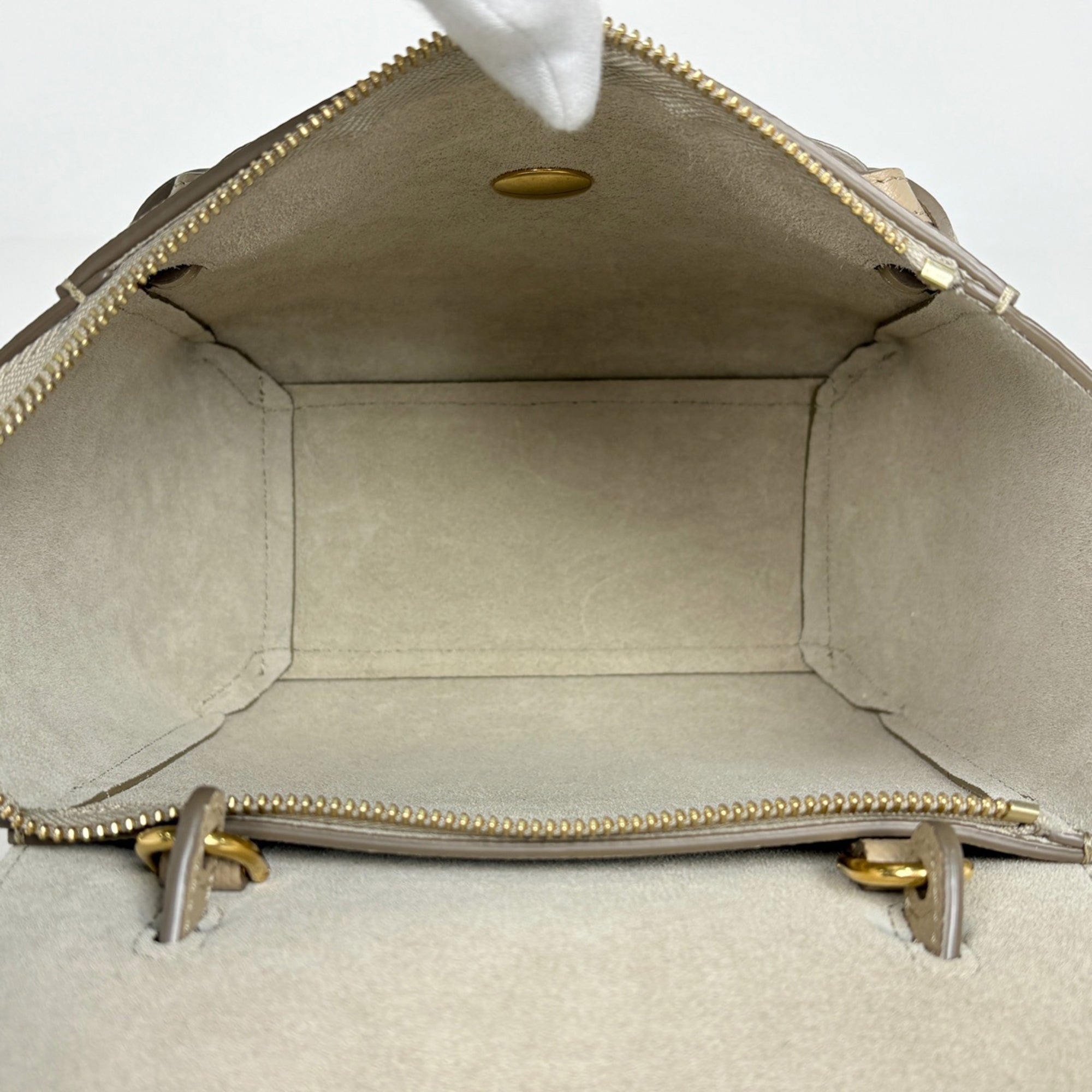 Celine Beige Leather Handbag Shoulder Bag