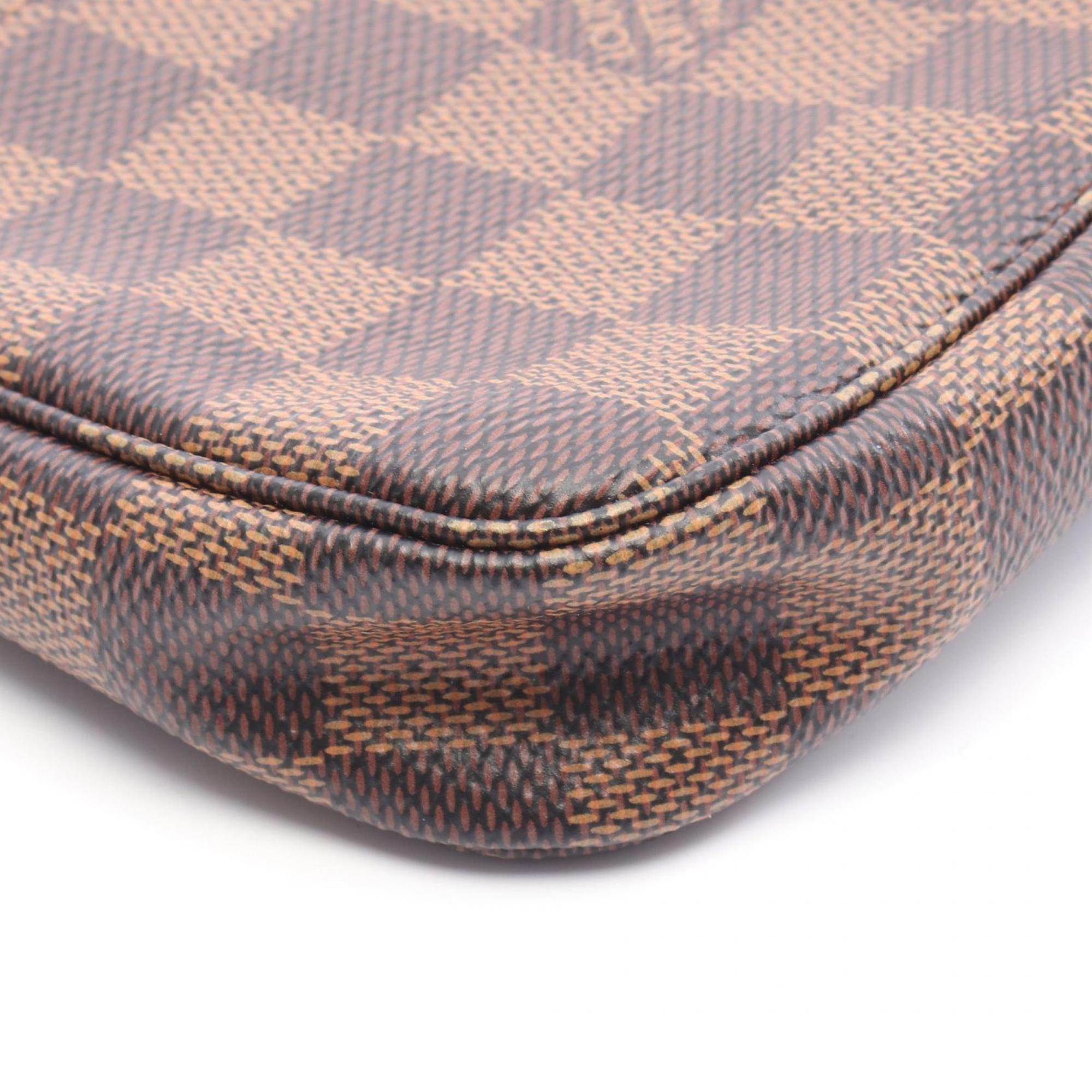 Louis Vuitton Brown Coated Canvas Leather Handbag