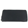 Louis Vuitton Black Noir Leather Long Wallet