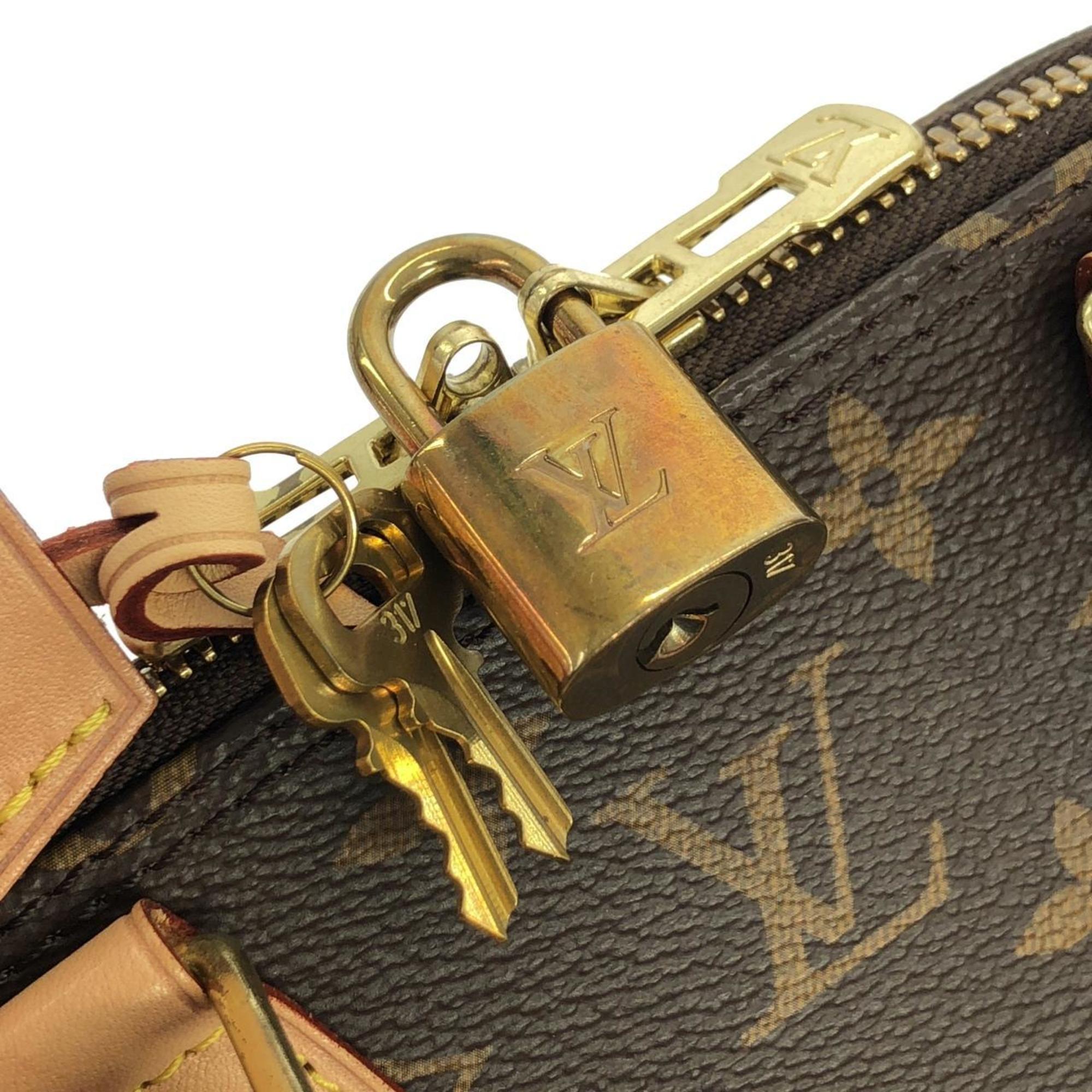Louis Vuitton Brown Coated Canvas Handbag