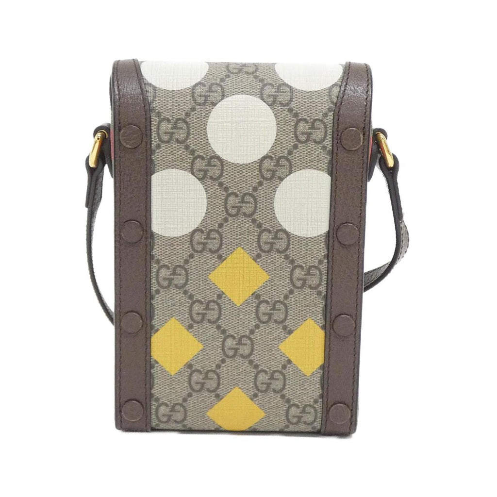 Gucci Beige Brown Multi-Color Gg Supreme Leather Handbag (Pre-Owned)