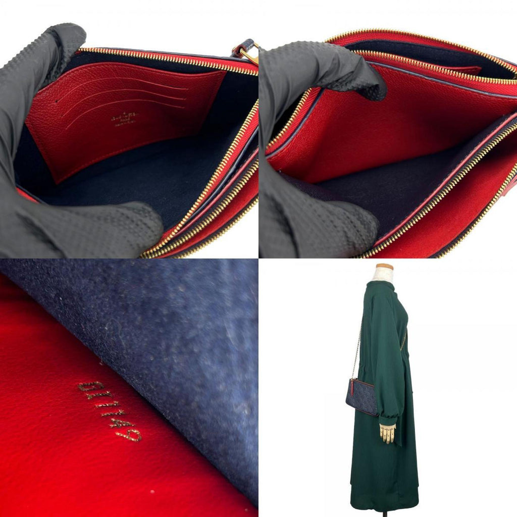 Louis Vuitton Marine Rouge Monogram Empreinte Pochette Shoulder Bag