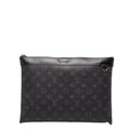 Louis Vuitton Black Pvc Leather Clutch Bag Pochette