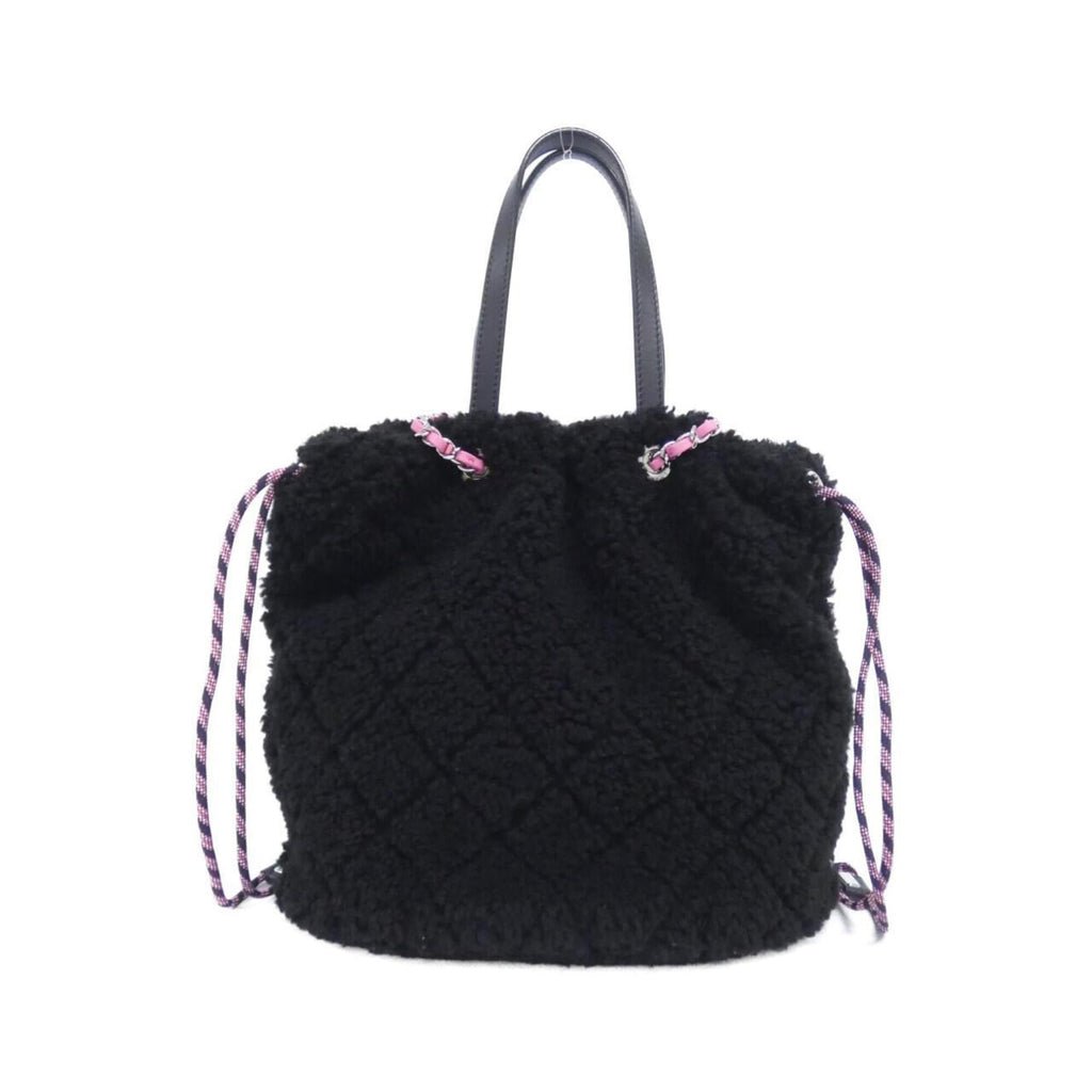 Chanel Black Pink Tweed Handbag