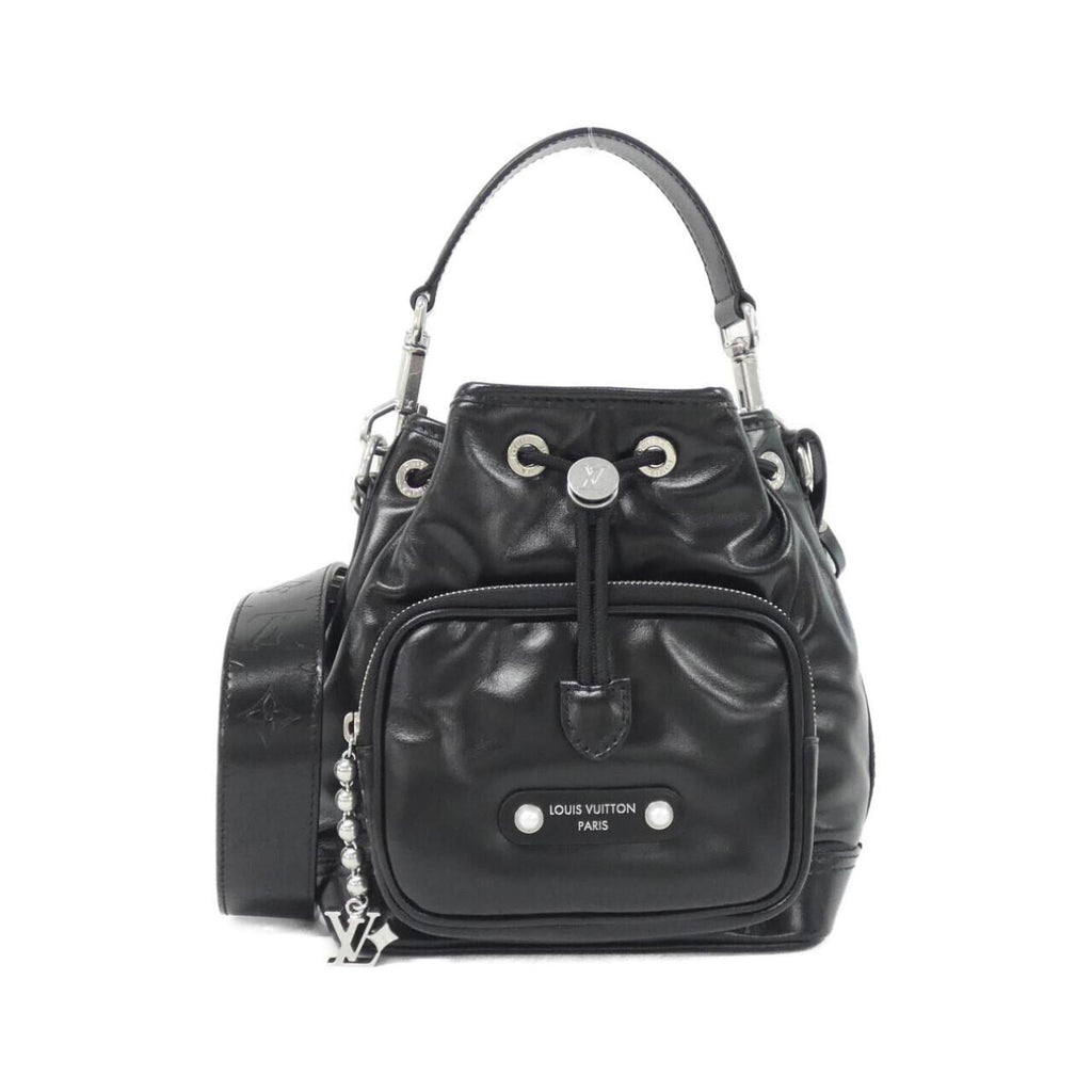 Louis Vuitton Black Leather Shoulder Bag