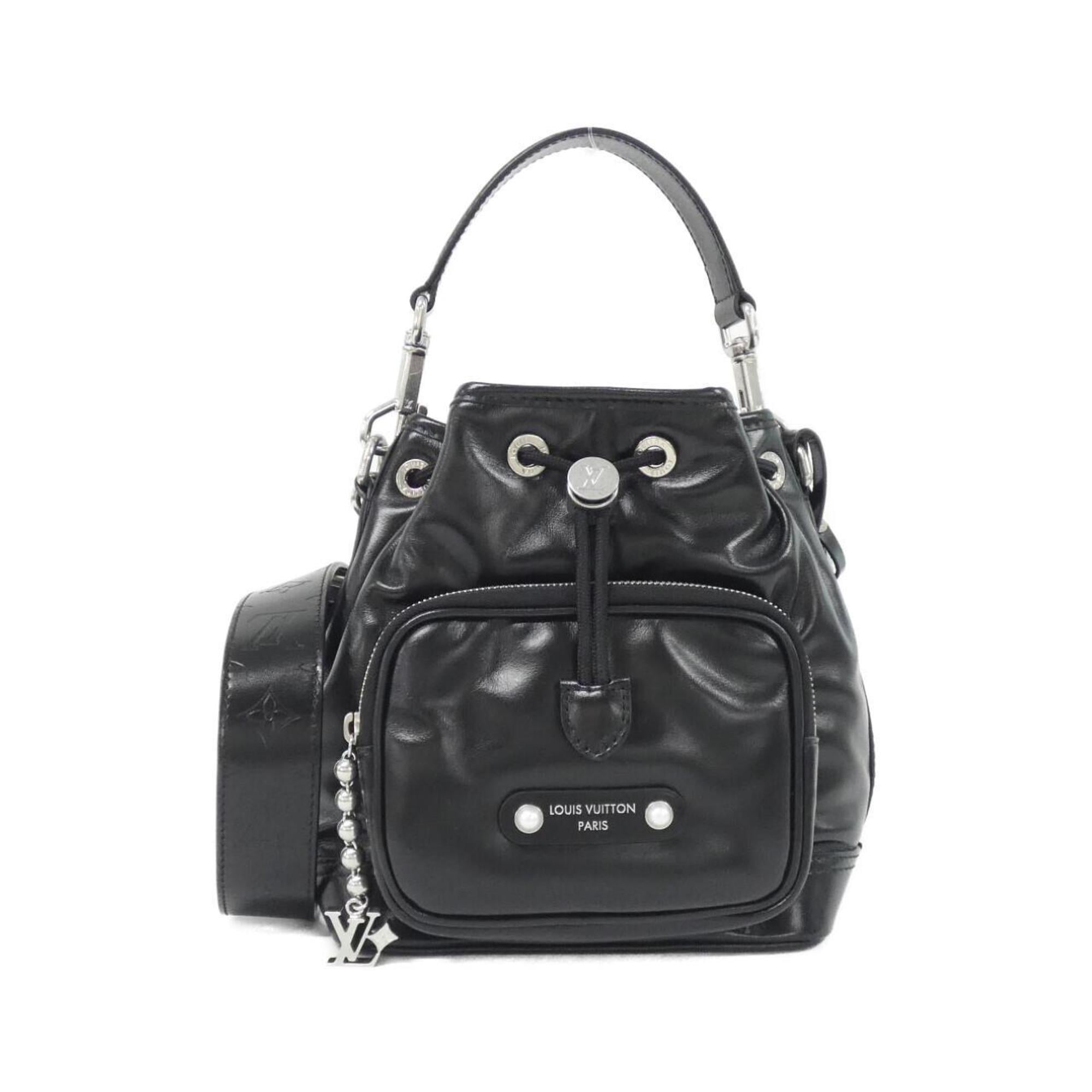 Louis Vuitton Black Leather Shoulder Bag