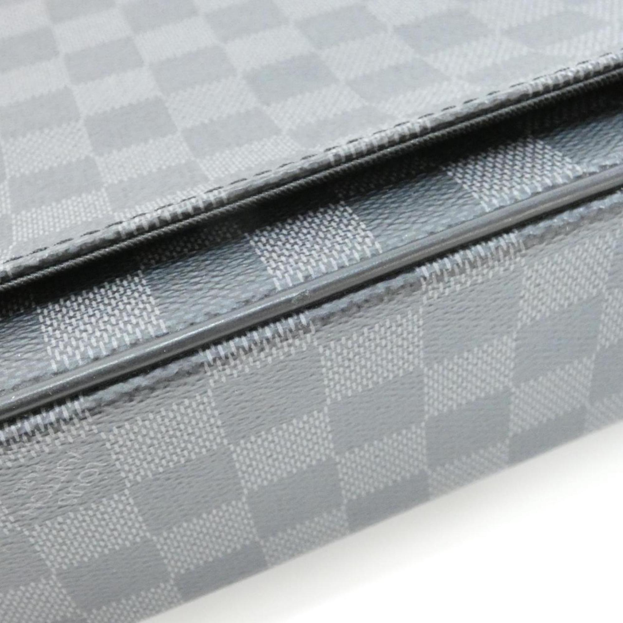 Louis Vuitton Graphite Coated Canvas Shoulder Bag