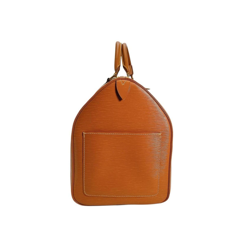 Louis Vuitton Brown Gold Cipango Epi Leather Boston Bag