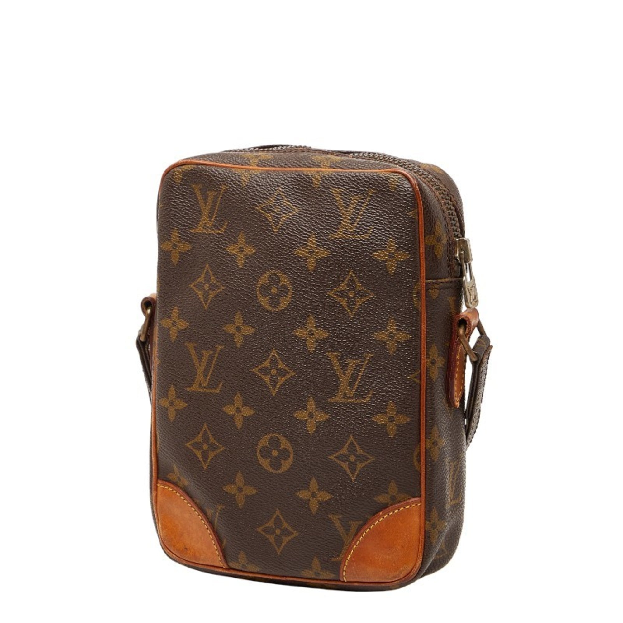 Louis Vuitton Brown Pvc Leather Shoulder Bag
