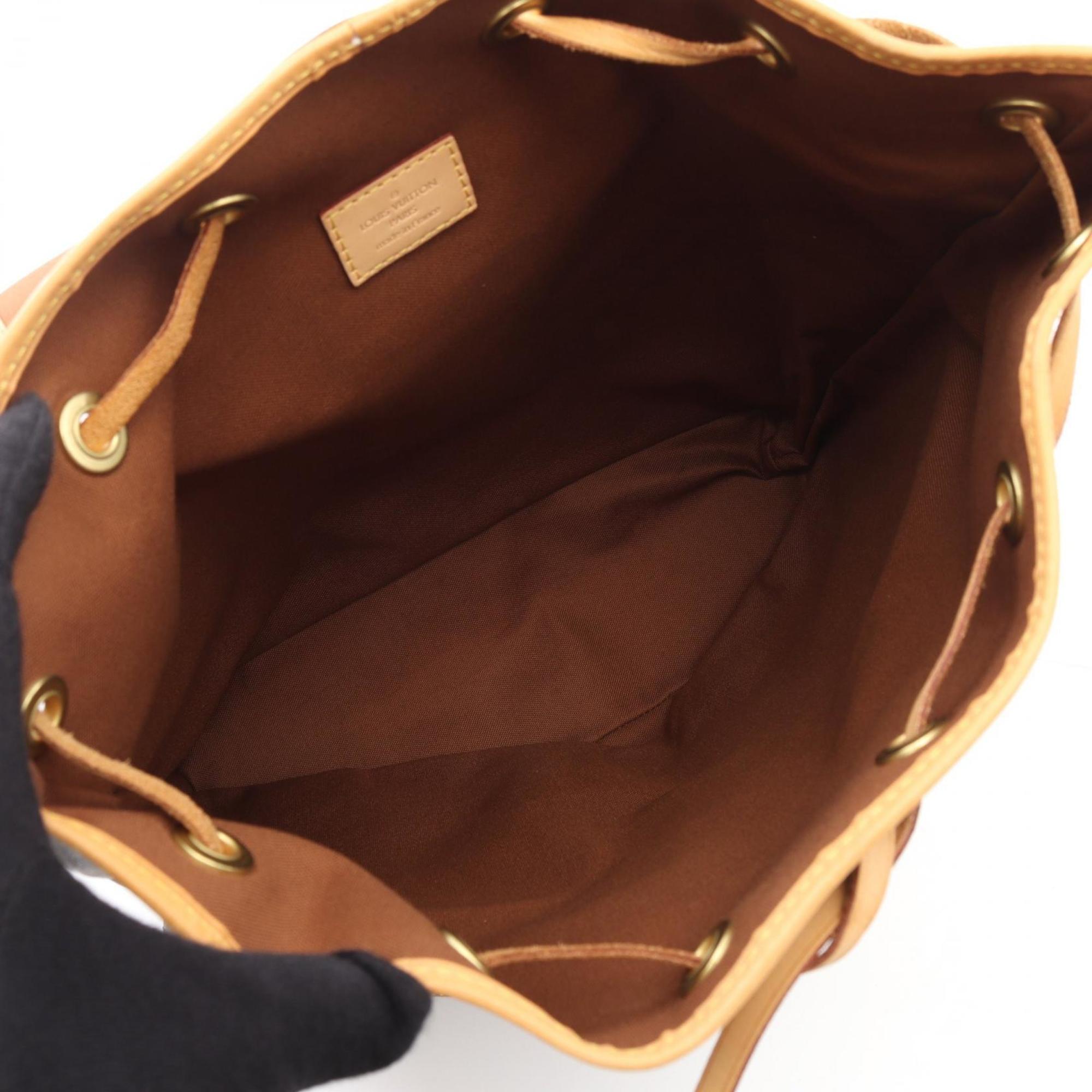 Louis Vuitton Brown Coated Canvas Leather Backpack