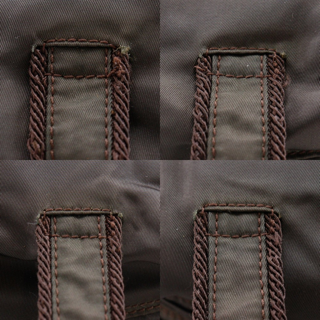 Prada Brown Nylon Handbag
