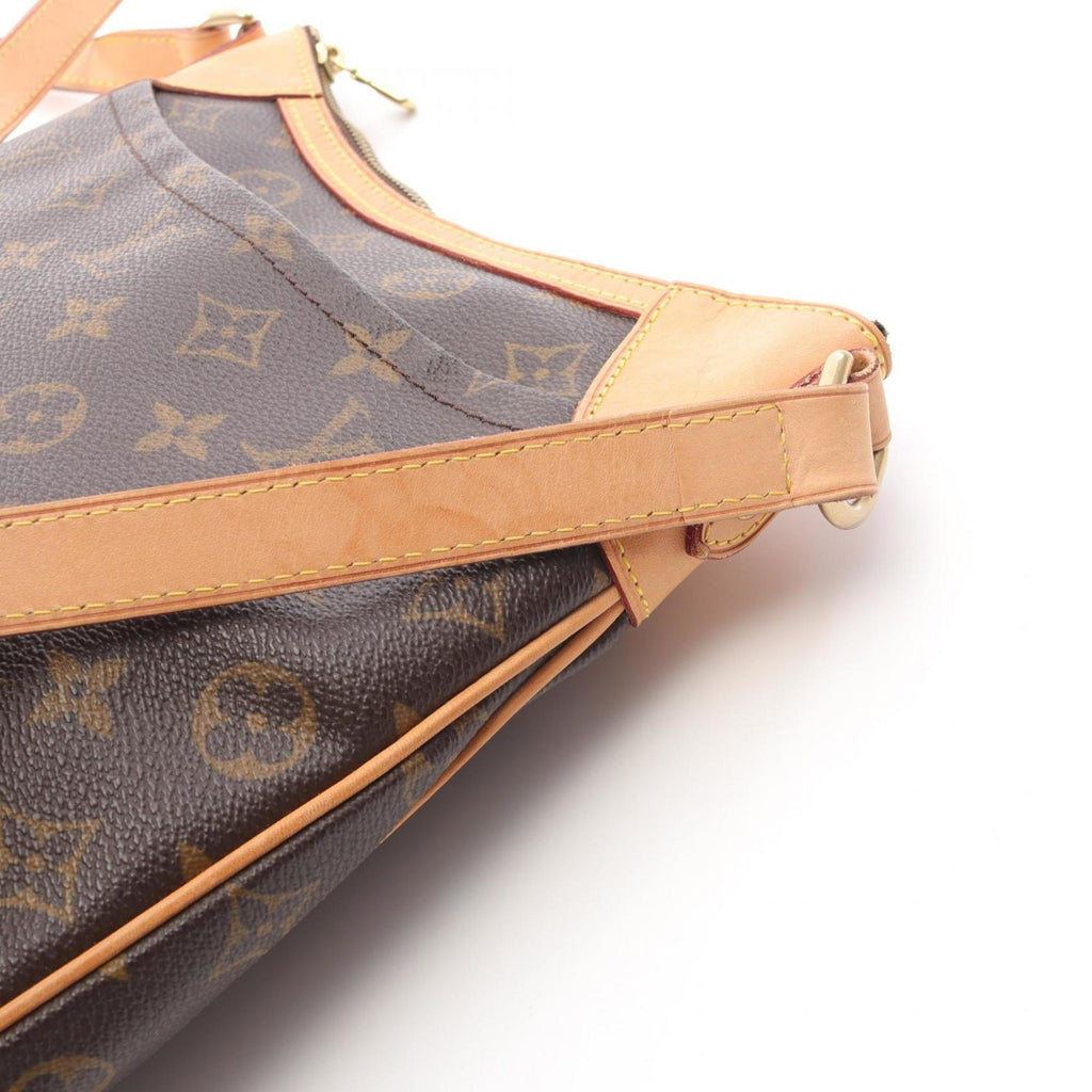 Louis Vuitton Brown Coated Canvas Leather Shoulder Bag