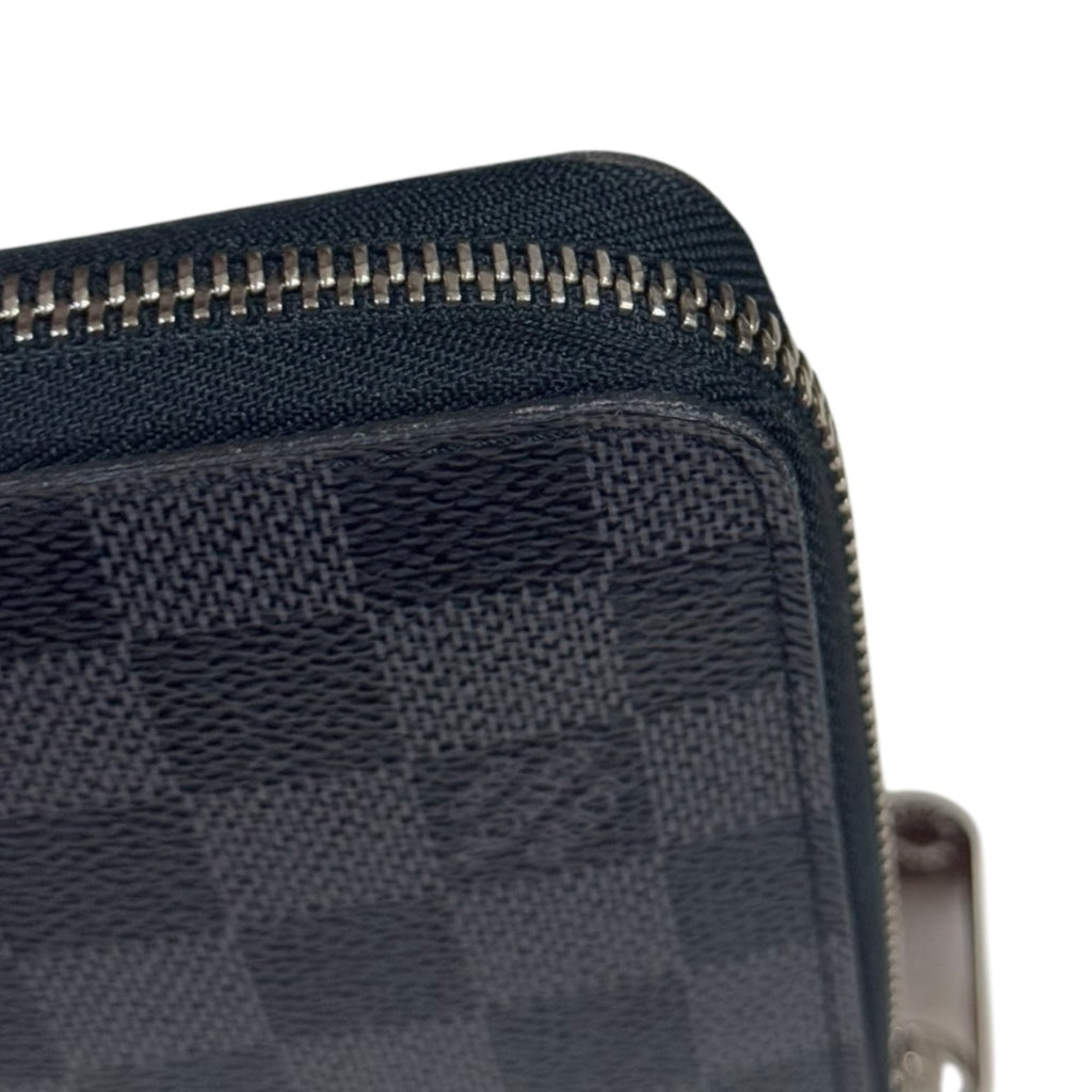 Louis Vuitton Black Gray Damier Graphite Canvas Long Wallet