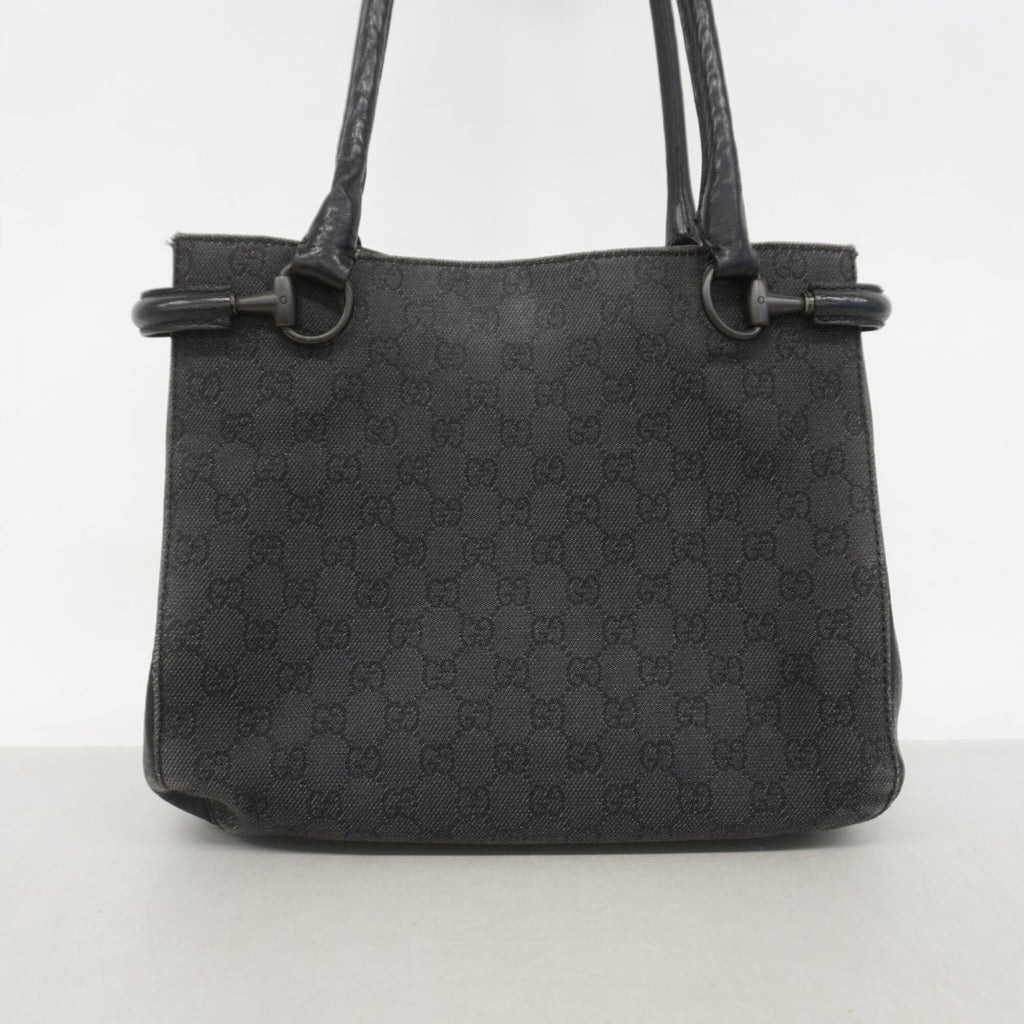 Gucci Black Denim Tote Bag (Pre-Owned)