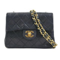 Chanel Black Leather Shoulder Bag