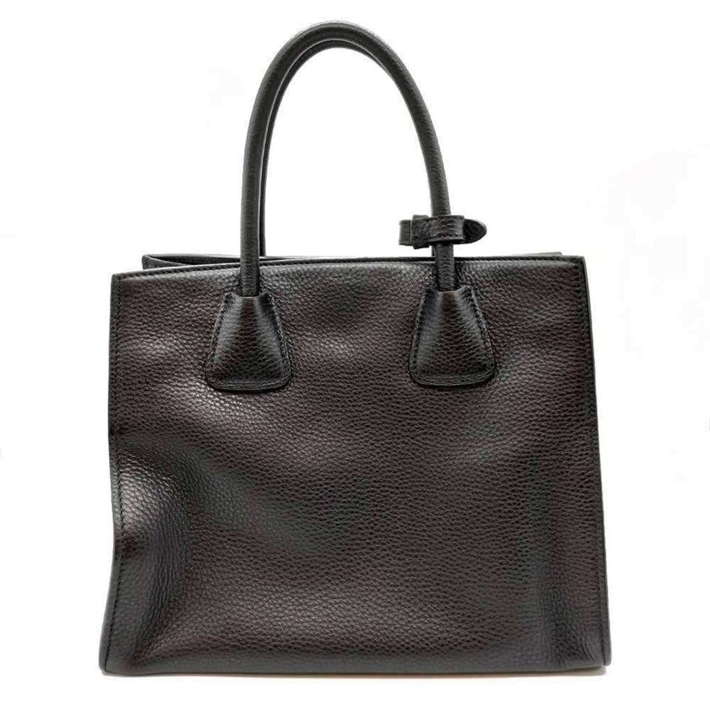Prada Black Leather Handbag Shoulder Bag