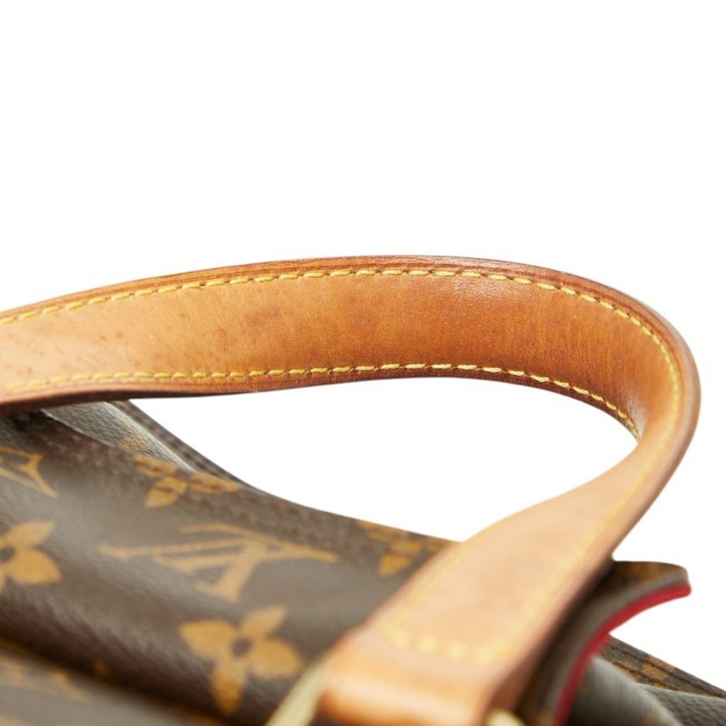 Louis Vuitton Brown Pvc Leather Handbag
