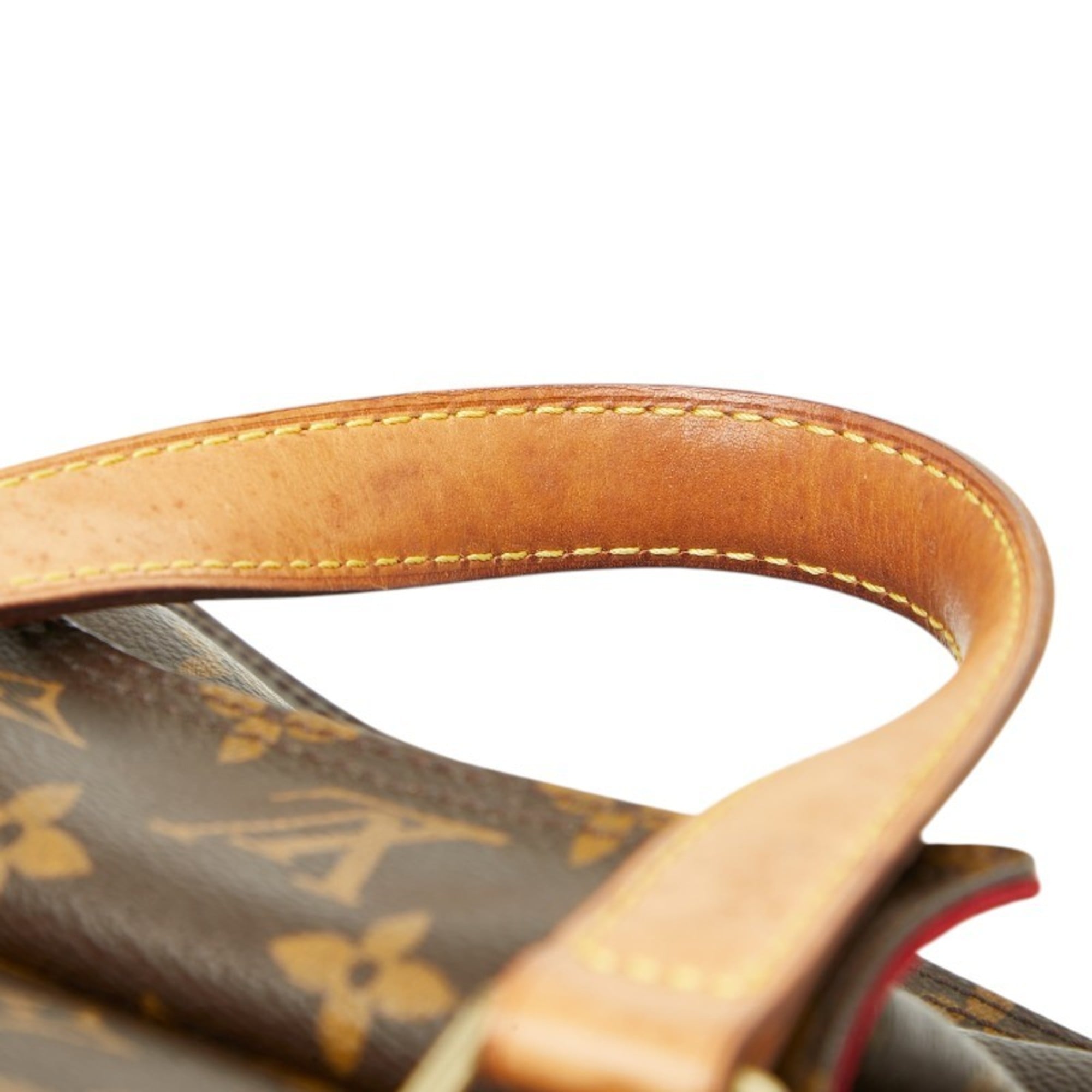 Louis Vuitton Brown Pvc Leather Handbag