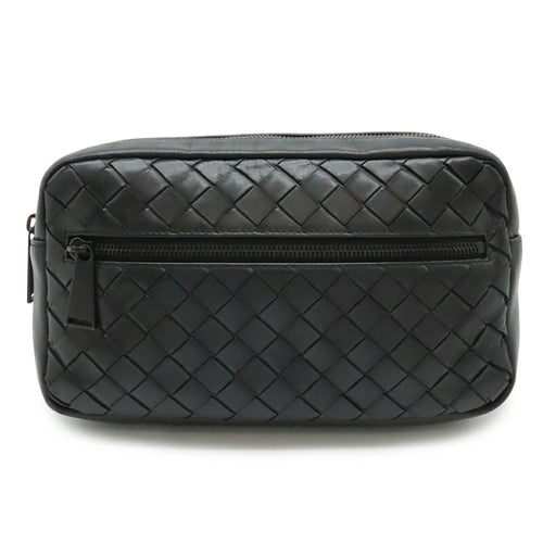 Bottega Veneta Black Leather Sling Bag