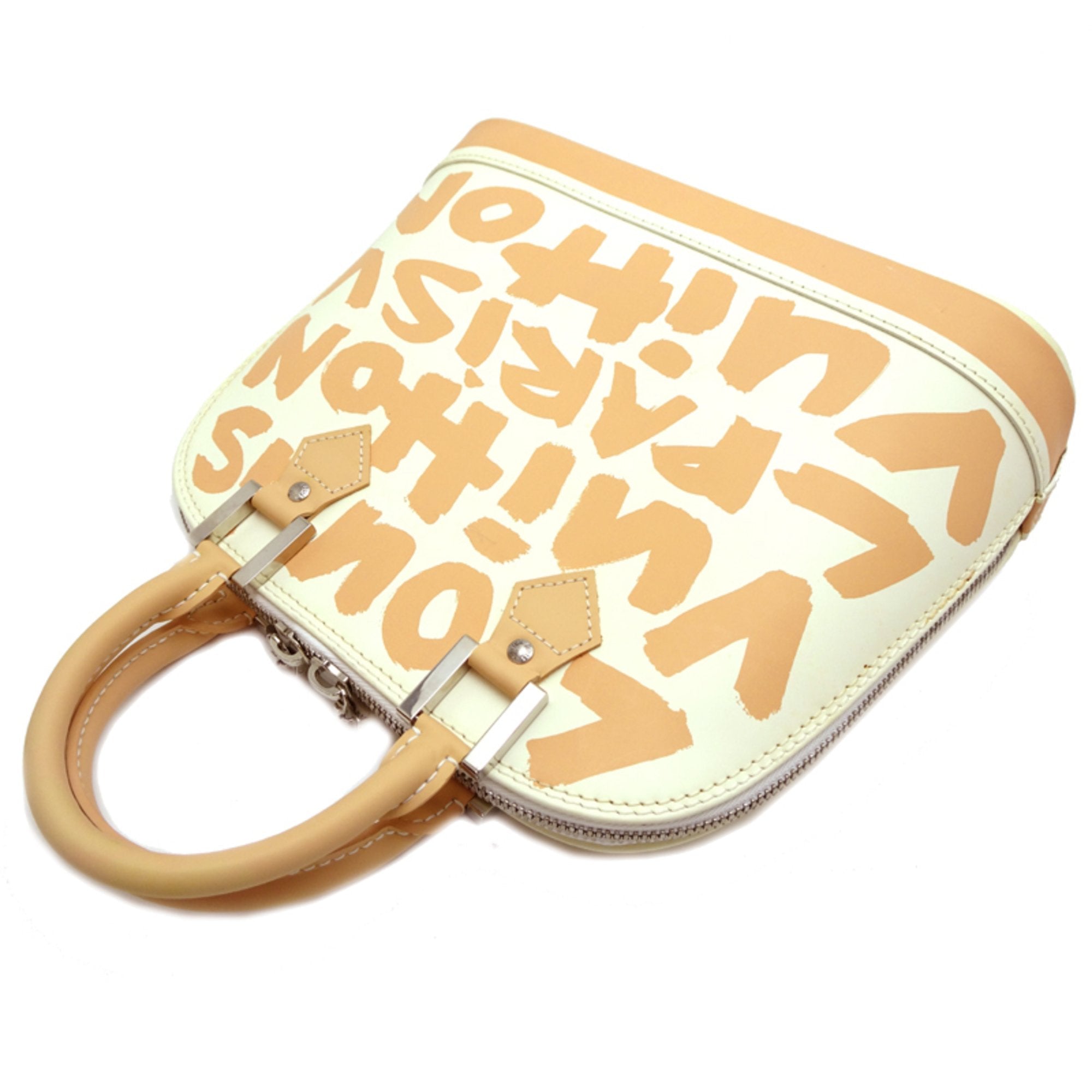 Louis Vuitton Beige White Handbag