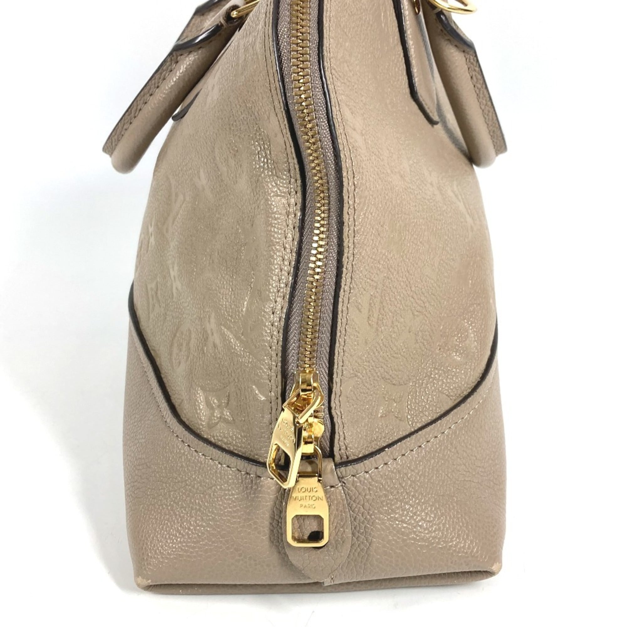Louis Vuitton Beige Monogram Empreinte Leather Handbag Tote Bag