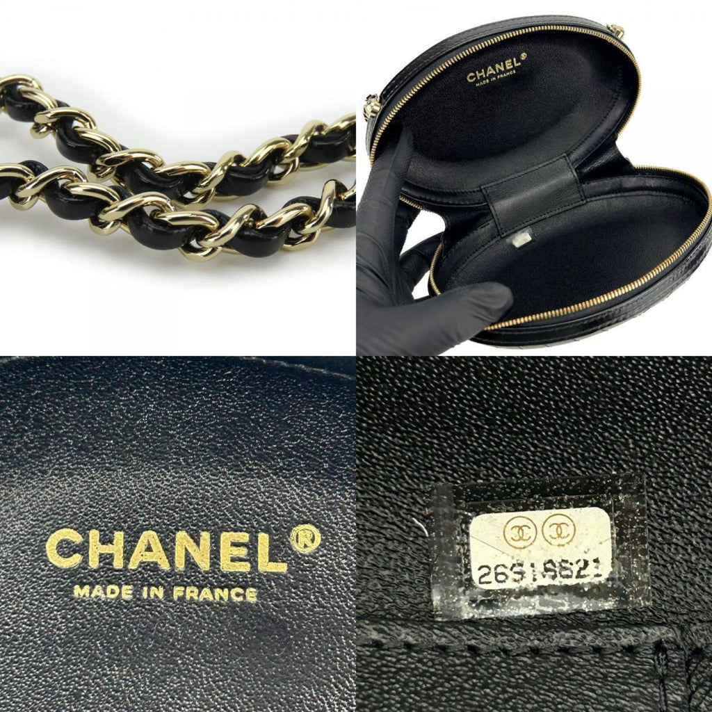 Chanel Black Leather Shoulder Bag