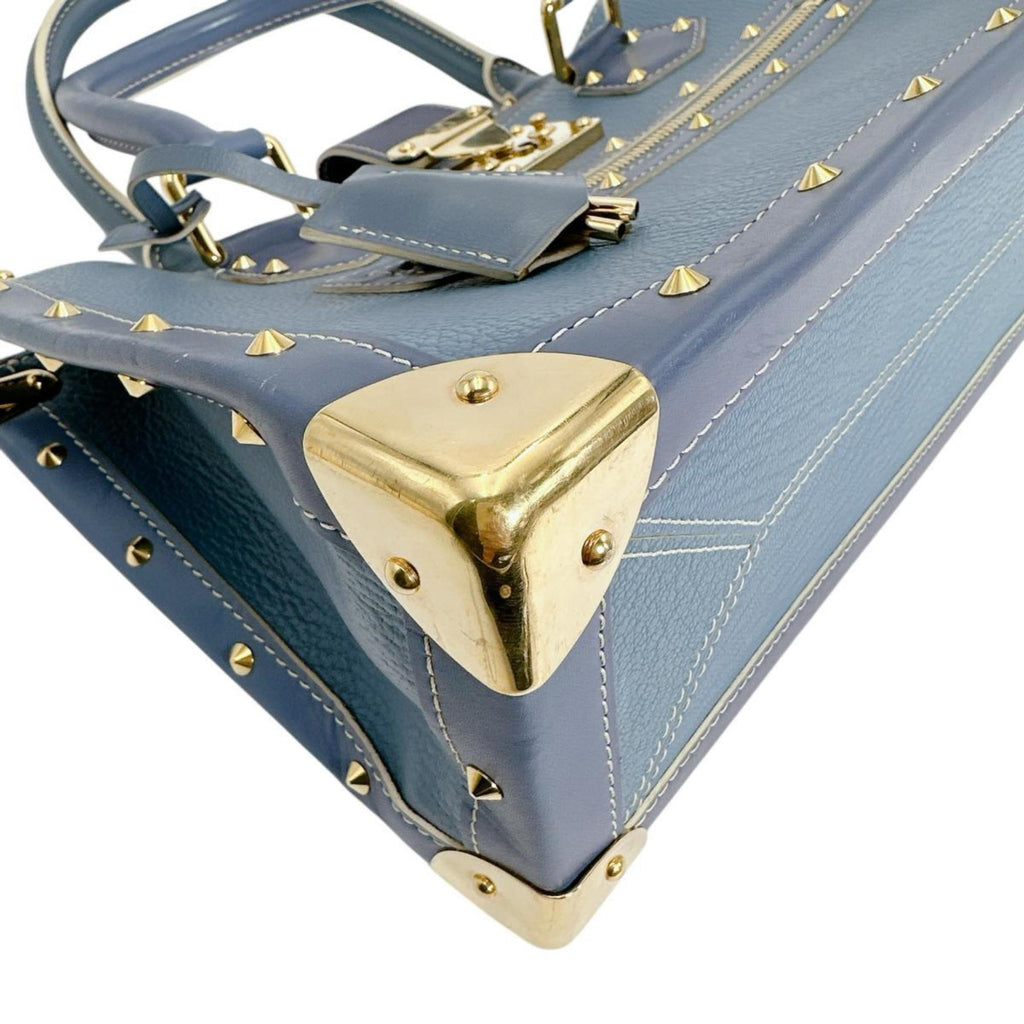 Louis Vuitton Blue Leather Handbag