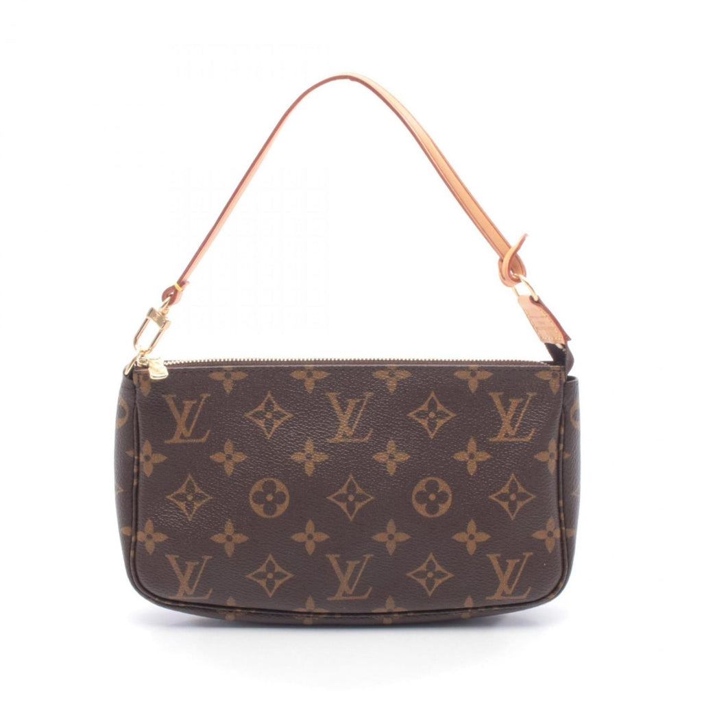Louis Vuitton Brown Monogram Coated Canvas Leather Handbag