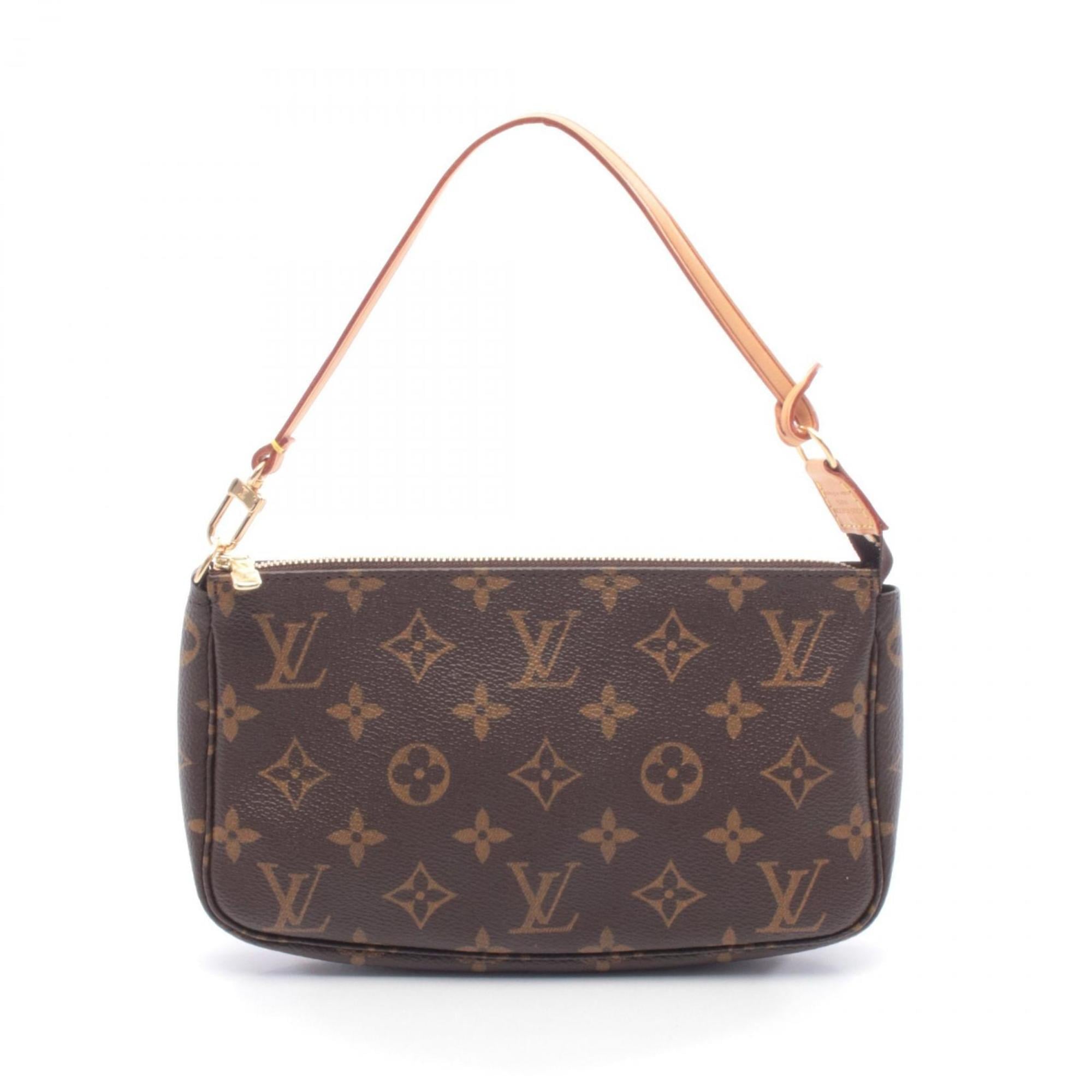 Louis Vuitton Brown Monogram Coated Canvas Leather Handbag