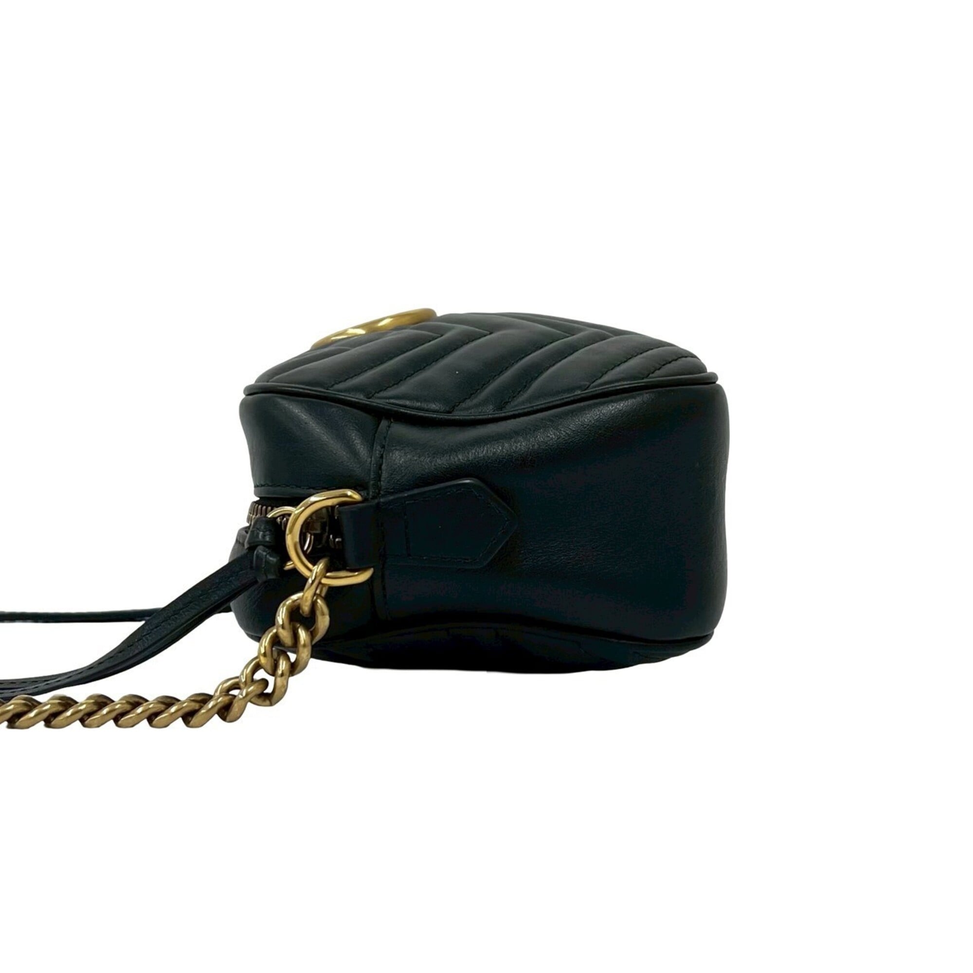 Gucci Black Leather Pochette Shoulder Bag (Pre-Owned)