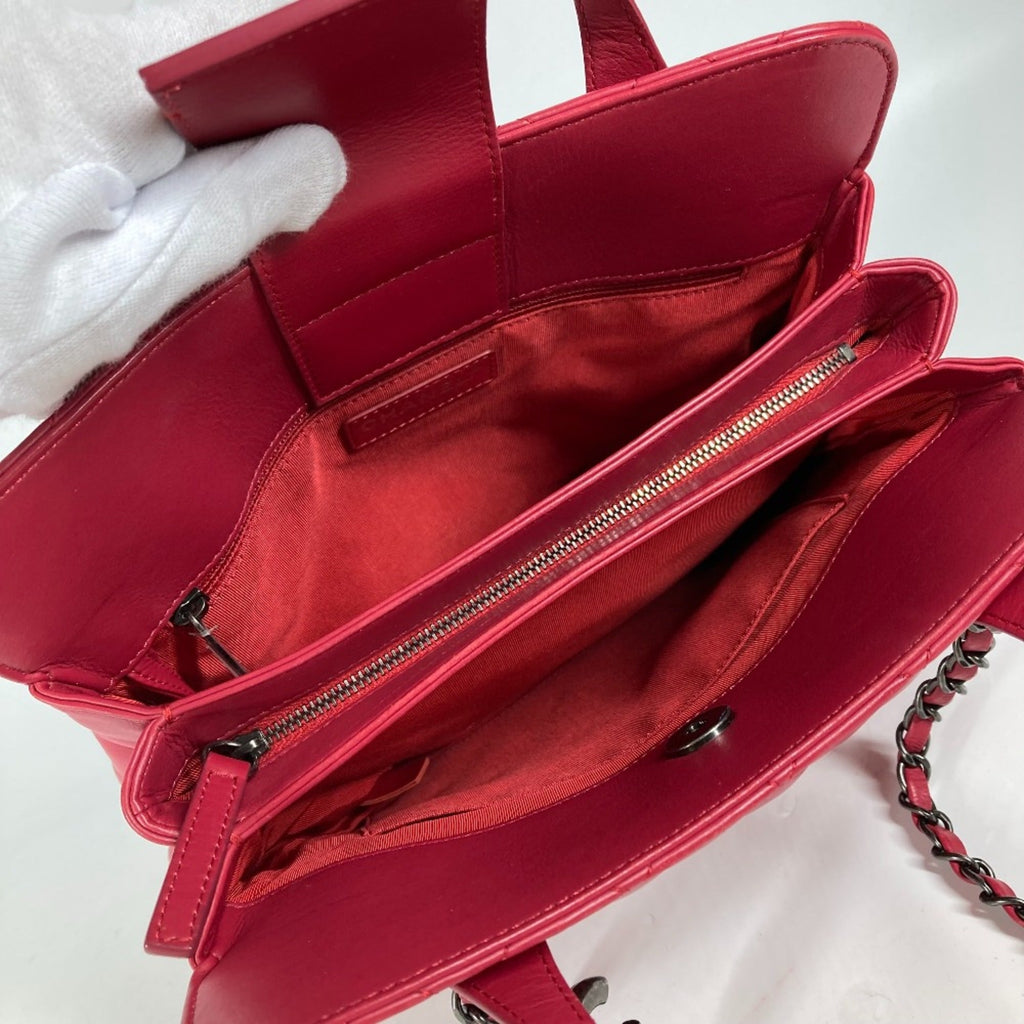 Chanel Pink Leather Tote Bag