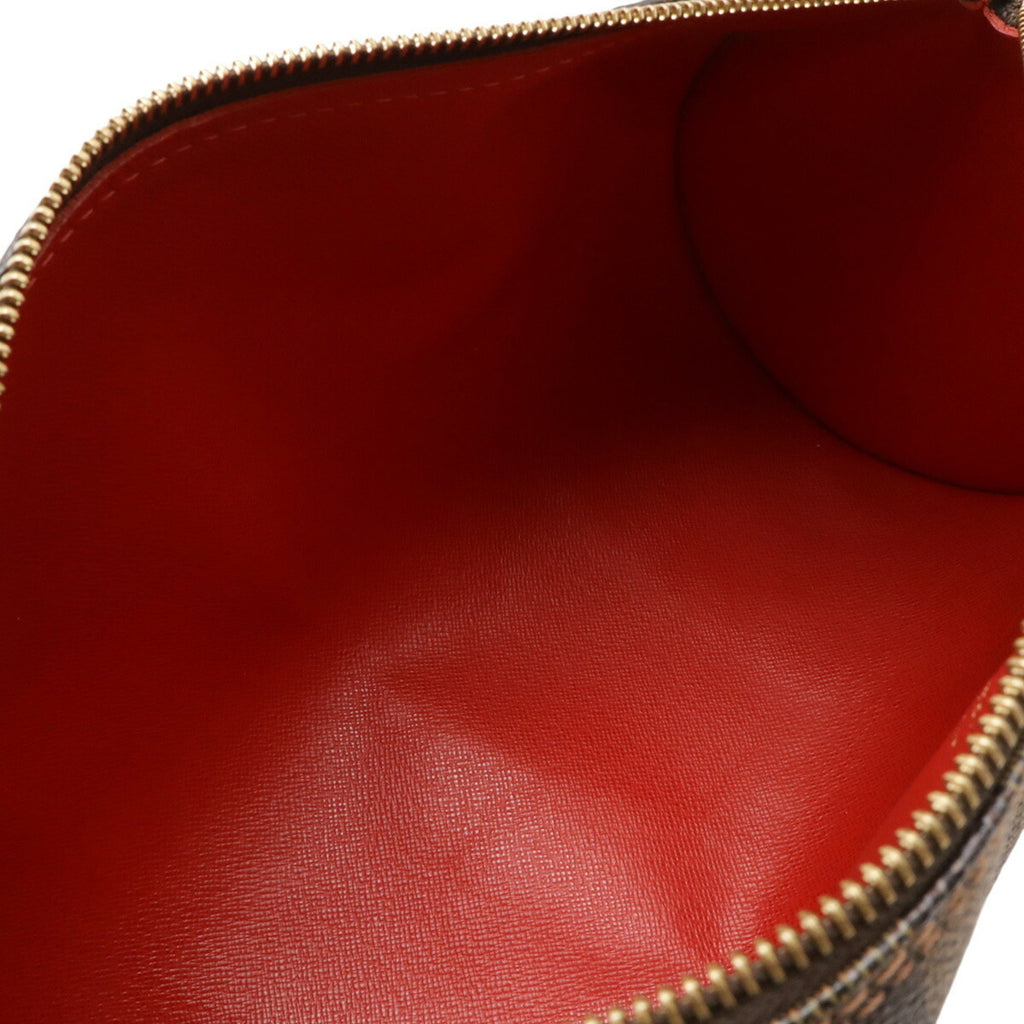 Louis Vuitton Brown Pvc Handbag Pouch Shoulder Bag
