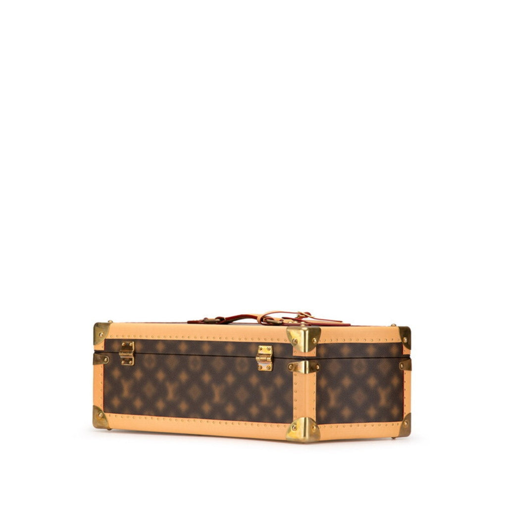 Louis Vuitton Brown Pvc Leather Handbag