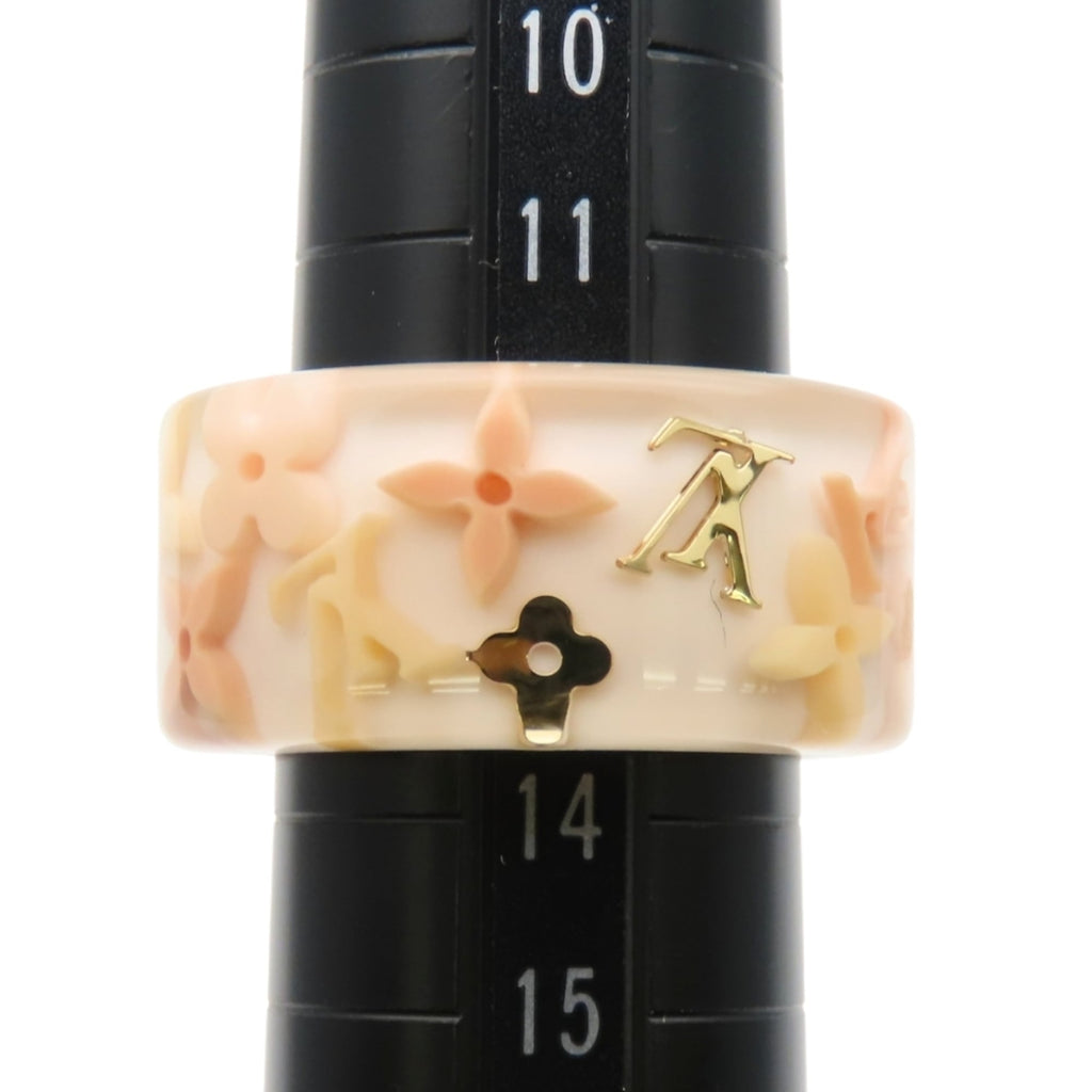 Louis Vuitton Monogram Pink Rose Monogram Resin Band Ring