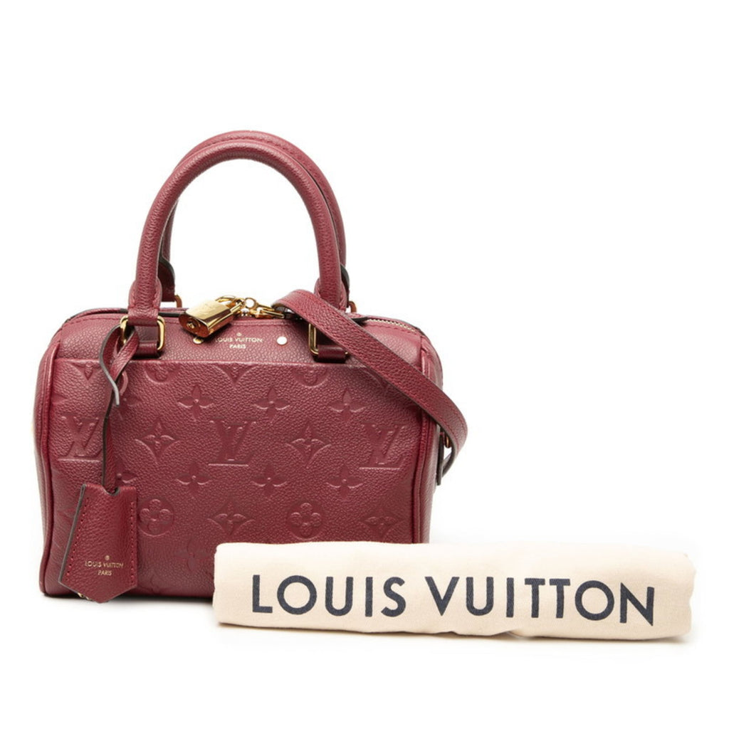 Louis Vuitton Bordeaux Red Color Wine Leather Shoulder Bag