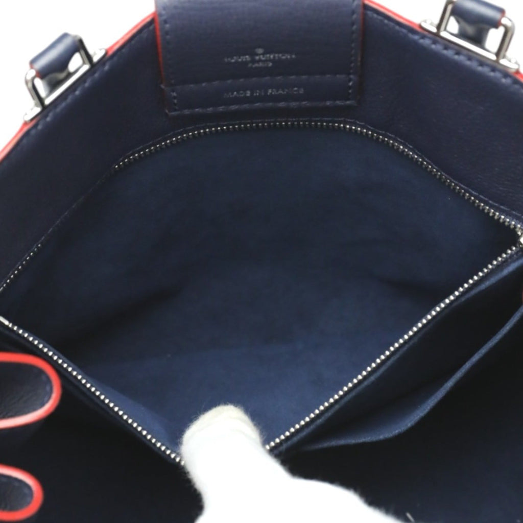 Louis Vuitton Navy Red Color Handbag