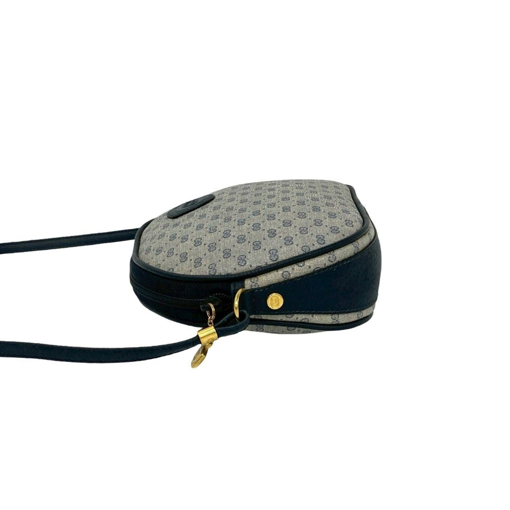 Gucci Navy Leather Pvc Pochette Shoulder Bag (Pre-Owned)